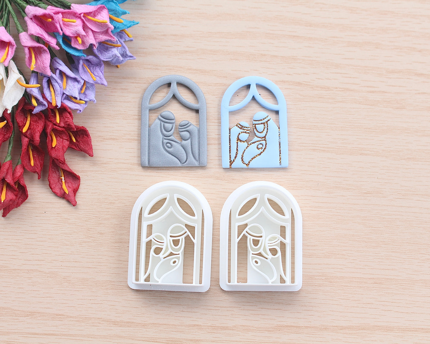 Nativity Scene Polymer Clay Cutter