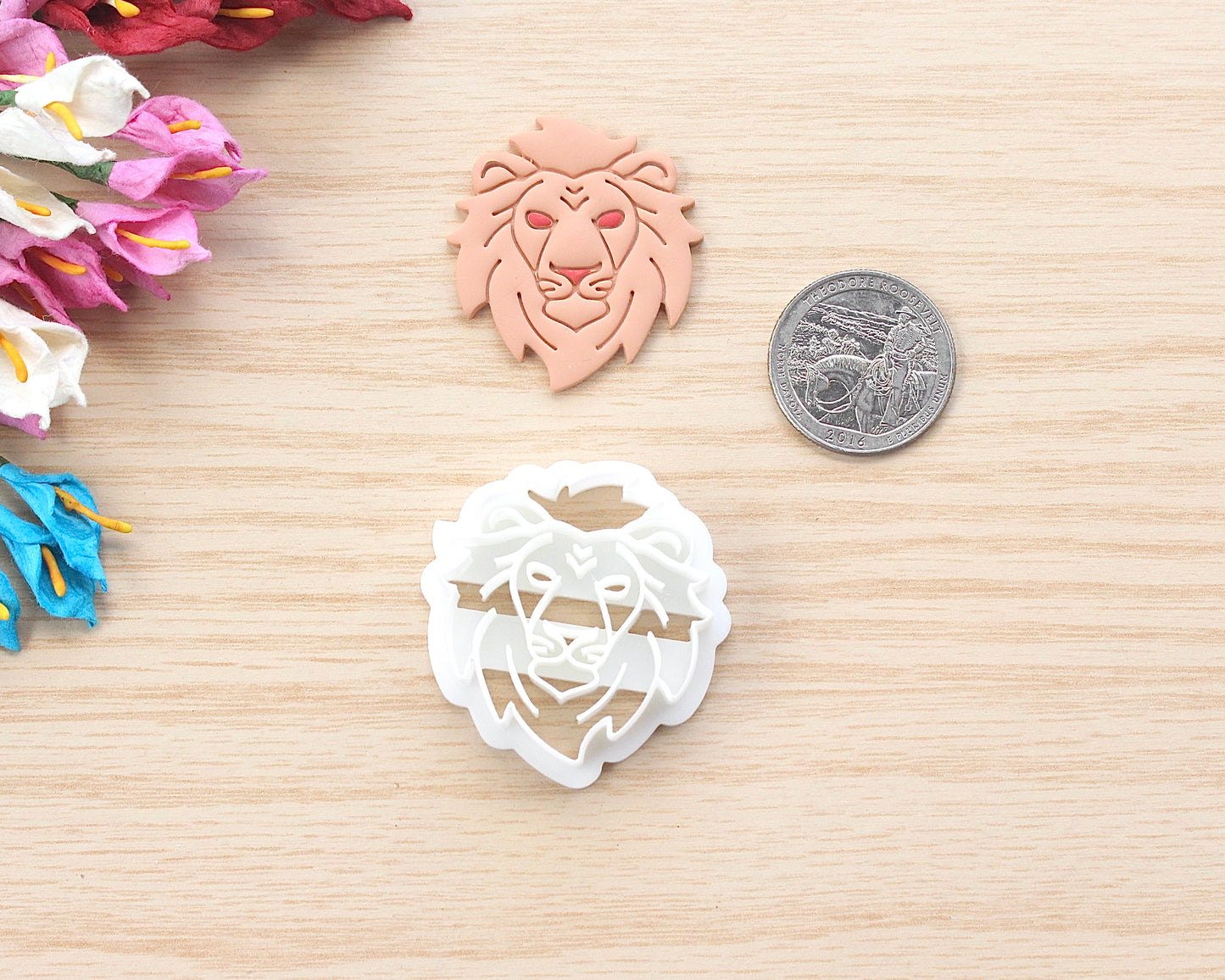 Lion Face Polymer Clay Cutter