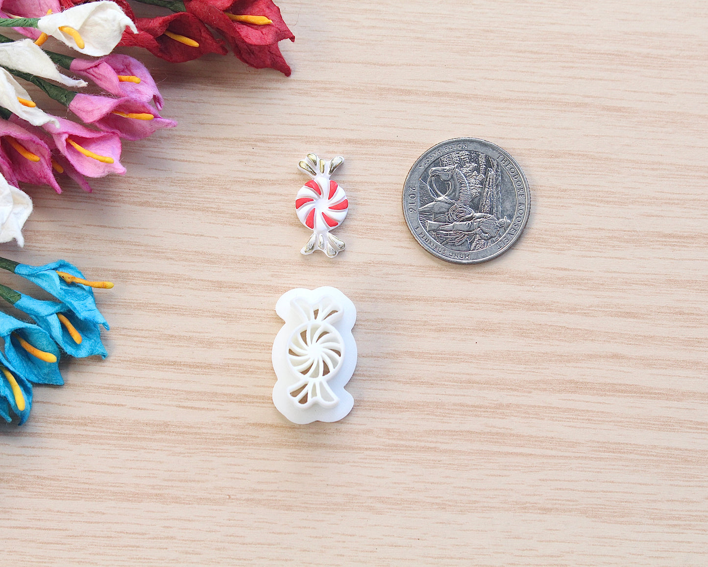 Christmas Peppermint Candy Polymer Clay Cutter