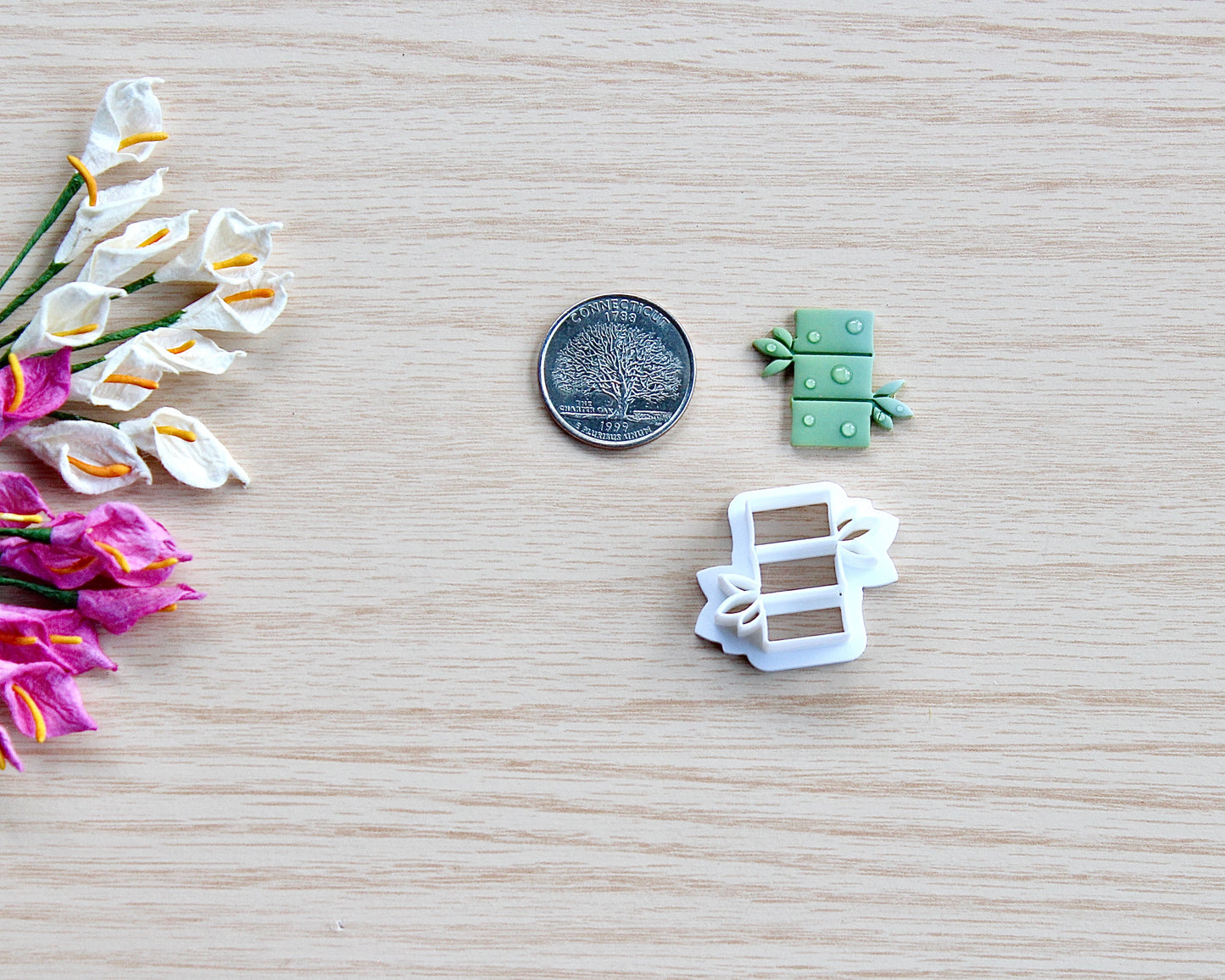 Panda and Bamboo Polymer Clay Cutter Set