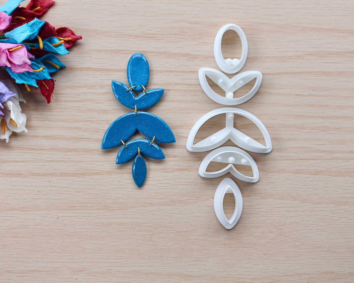 Leaf Drop Dangle Polymer Clay Cutter Set