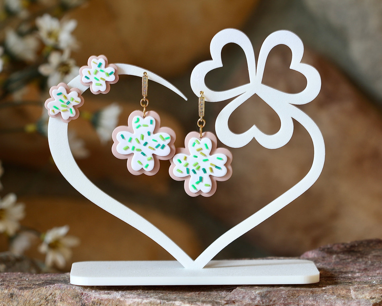 Four Leaf Clover Sugar Cookie Polymer Clay Cutters