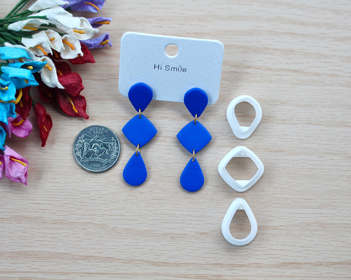 Three piece dangle earring set
