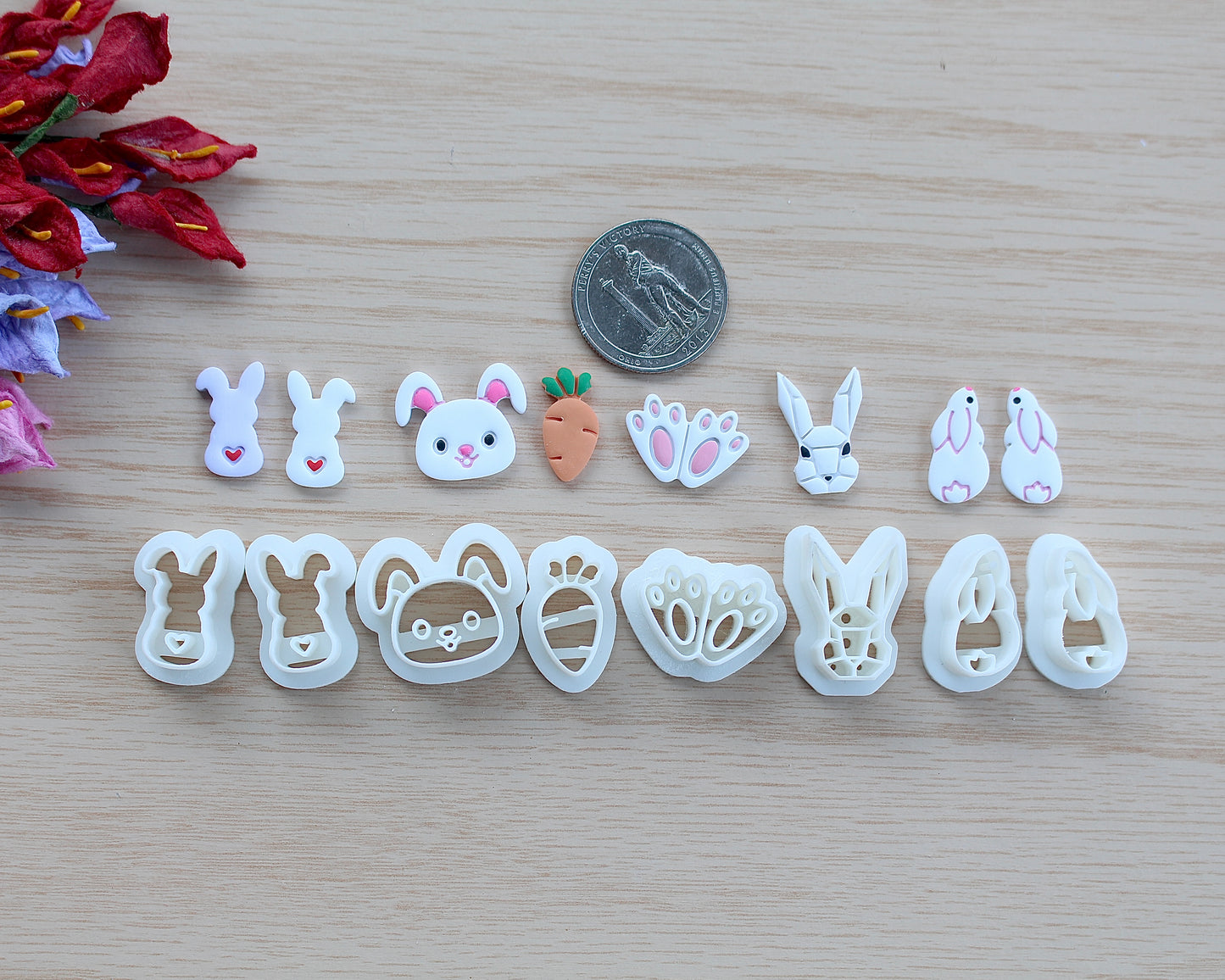 Easter Stud Polymer Clay Cutters Set