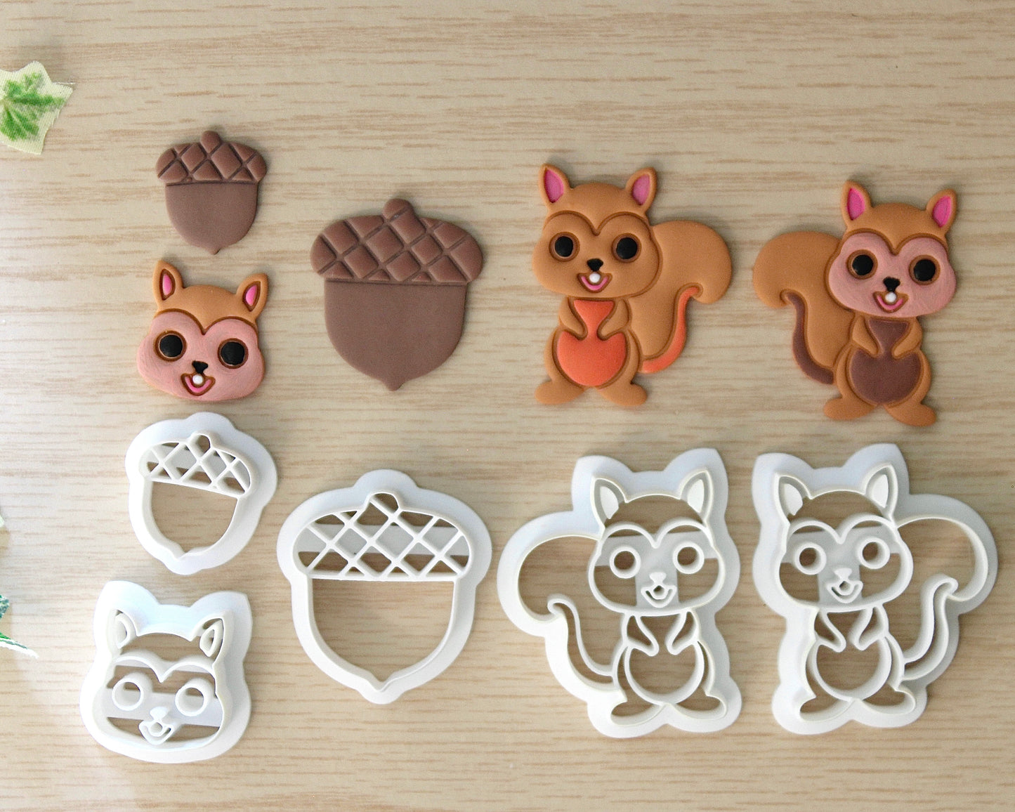 Squirrel and Acorn Polymer Clay Cutter