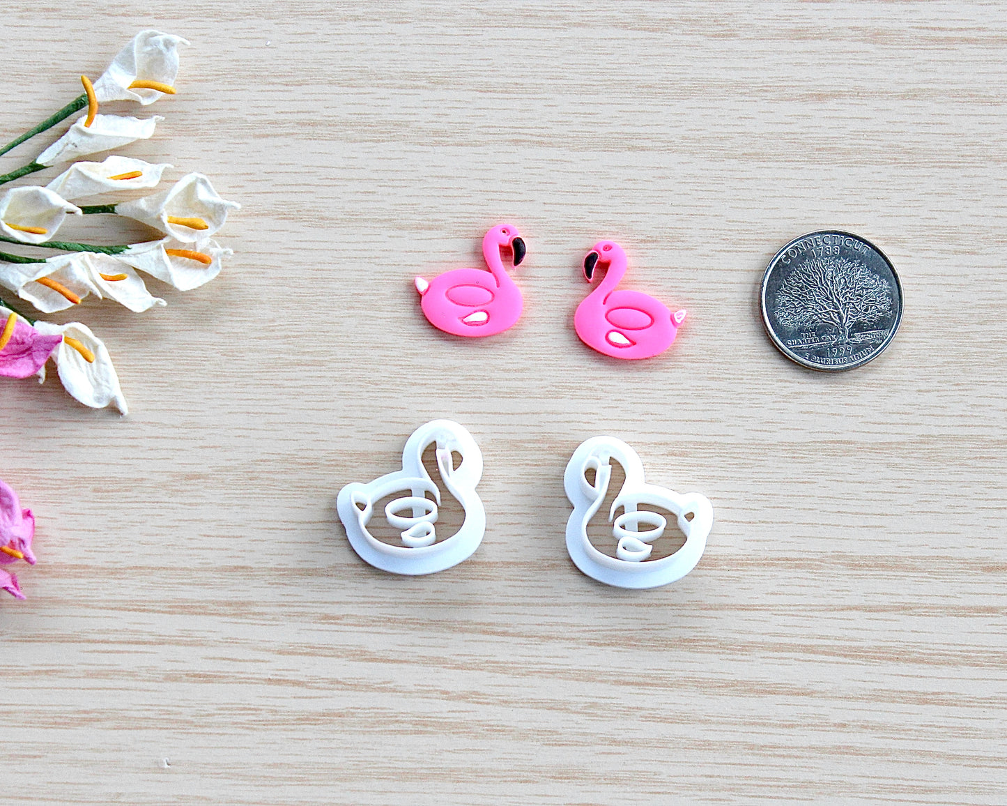 Flamingo Floatie Polymer Clay Cutter