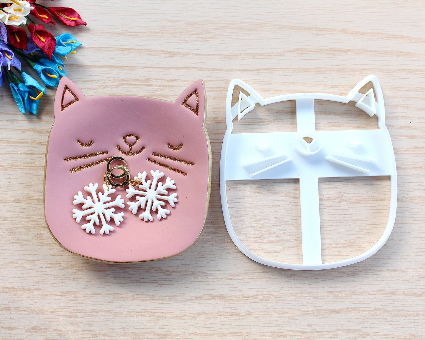 Cat Ornament/ Trinket Polymer Clay Cutter
