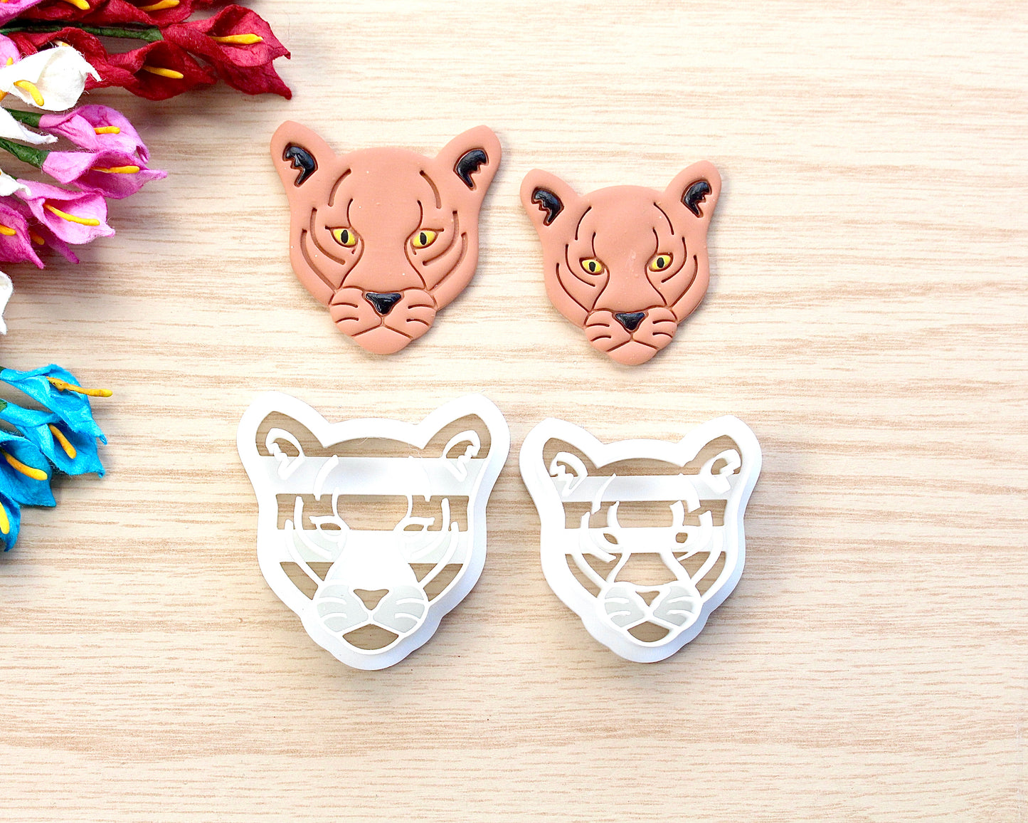 Cougar Face Polymer Clay Cutter