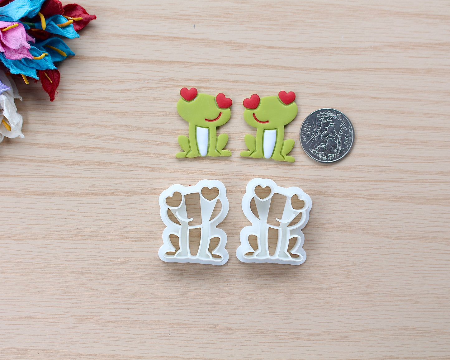 Toadally into You Polymer Clay Cutter