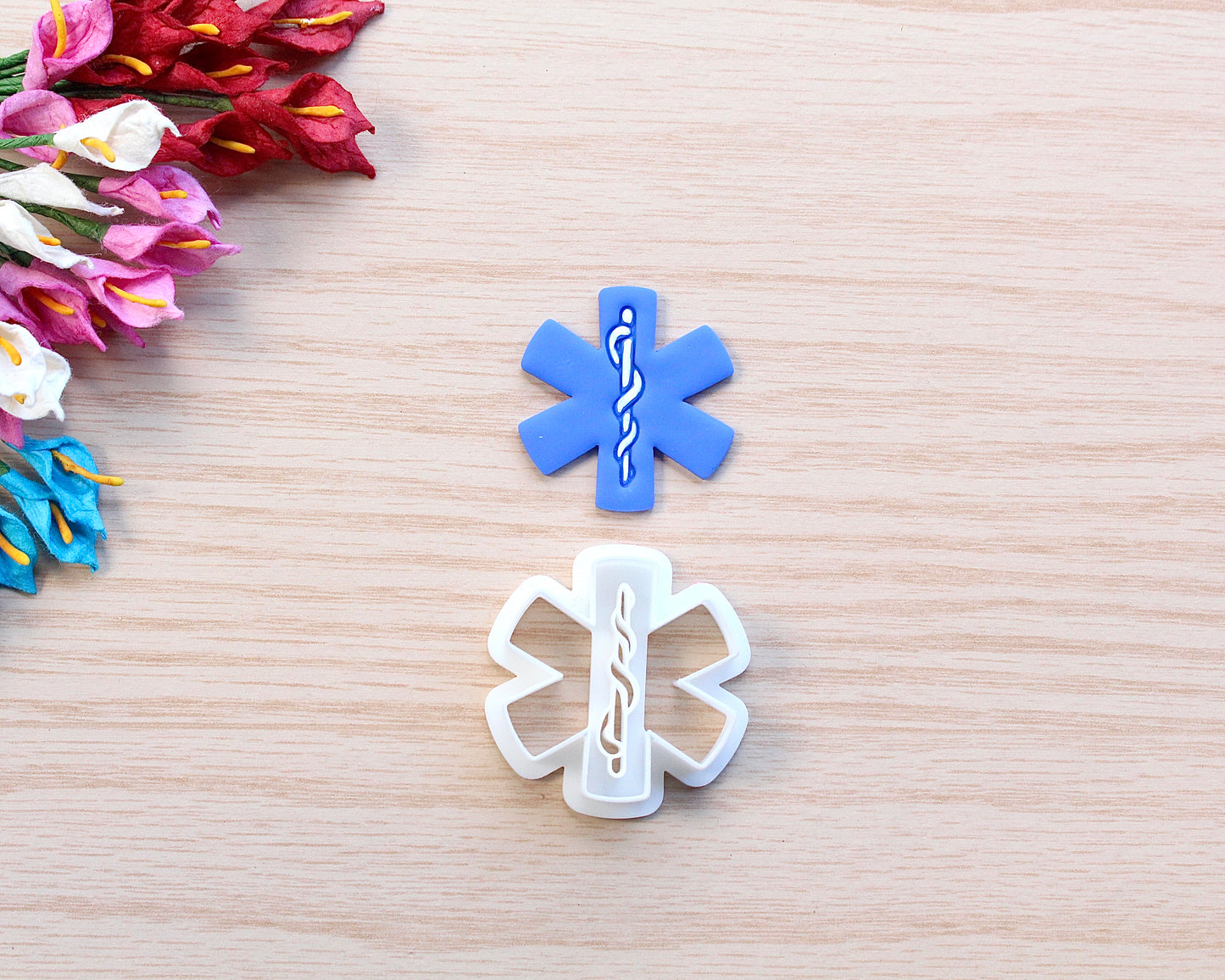 Nursing: Star of Life Polymer Clay Cutter