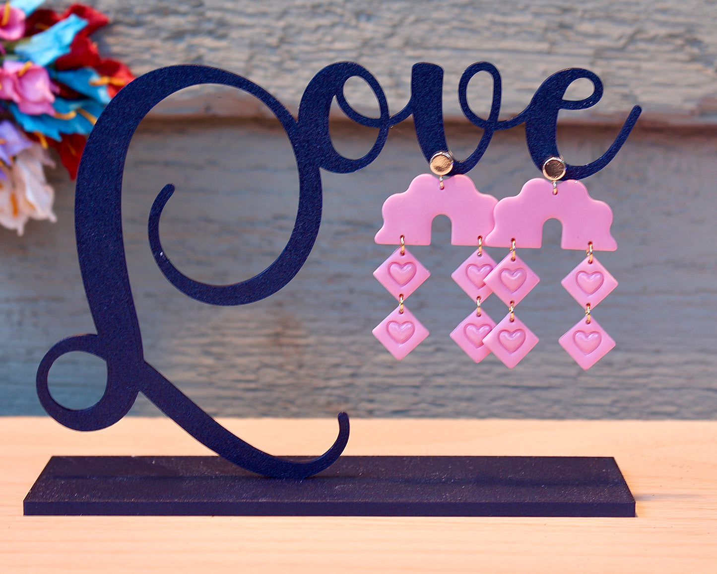 Scallop Dangle Heart Polymer Clay Cutter Set