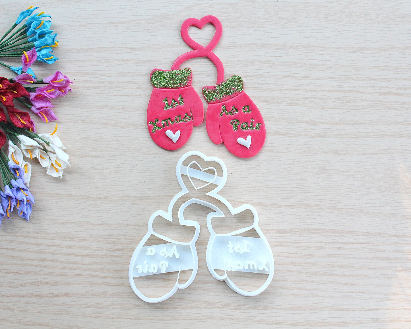 The First Christmas as A Pair Ornament Polymer Clay Cutter