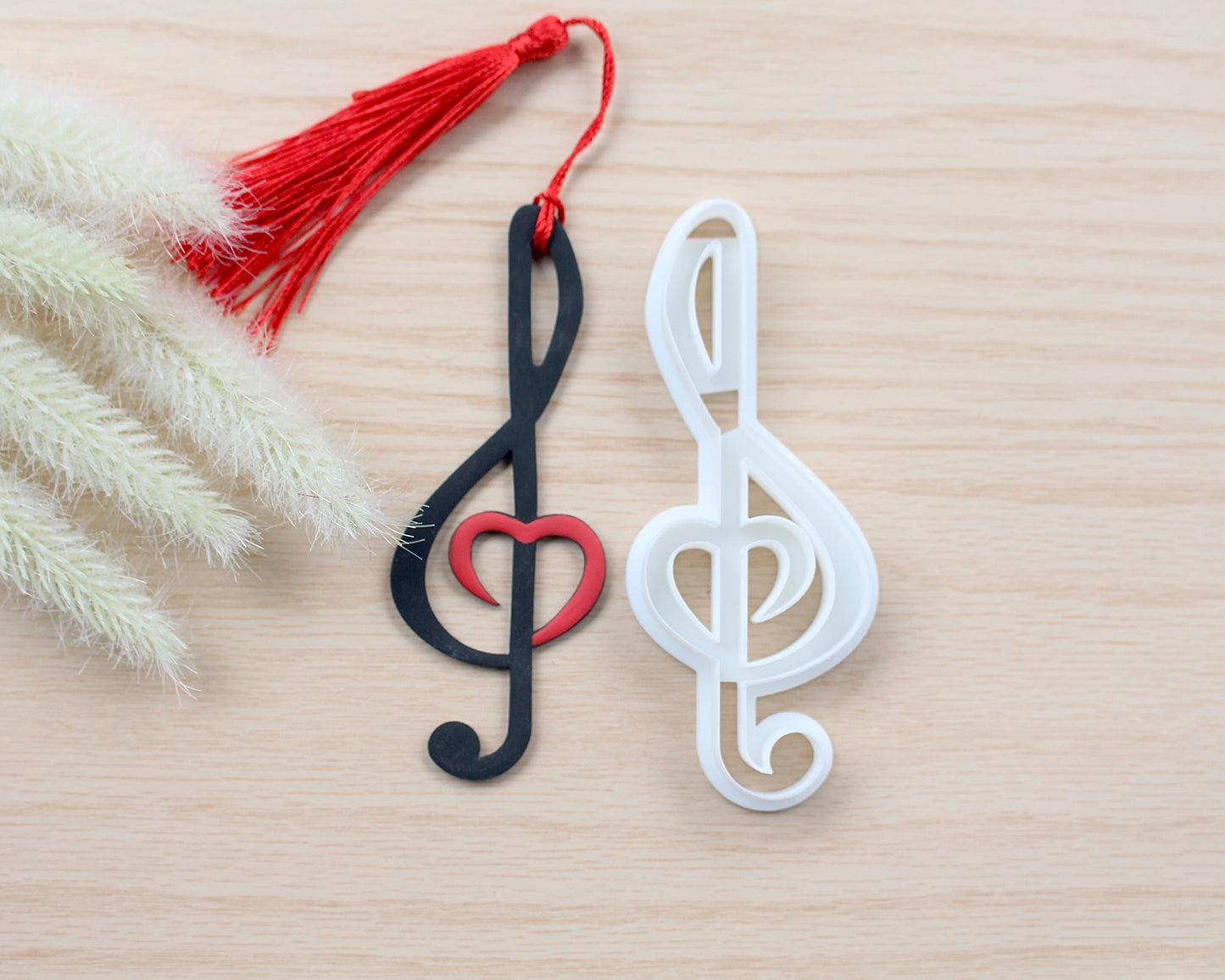 Love Music Note Ornament/Bookmark Polymer Clay Cutter