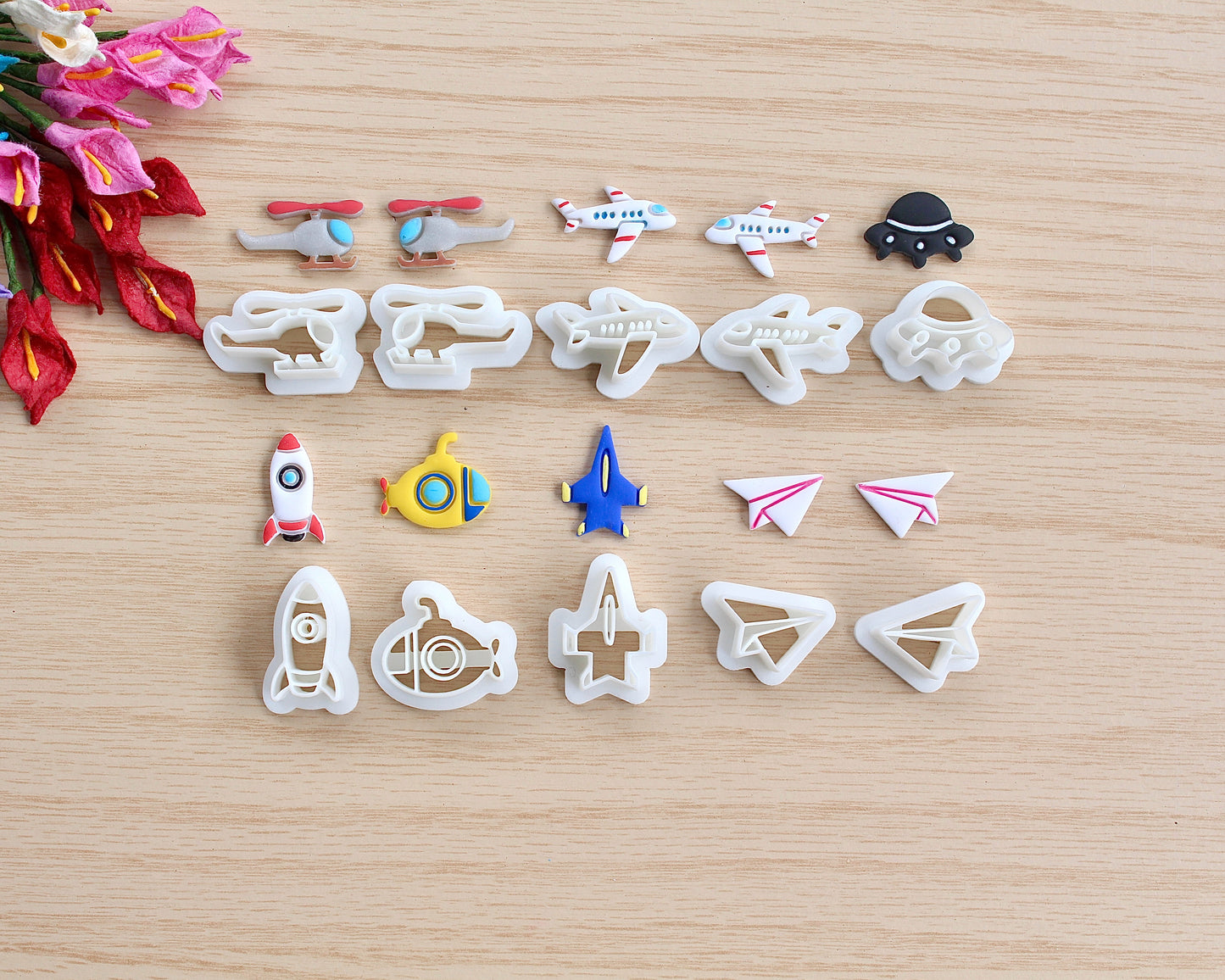 The Sky and A Submarine Mini Polymer Clay Cutter Set