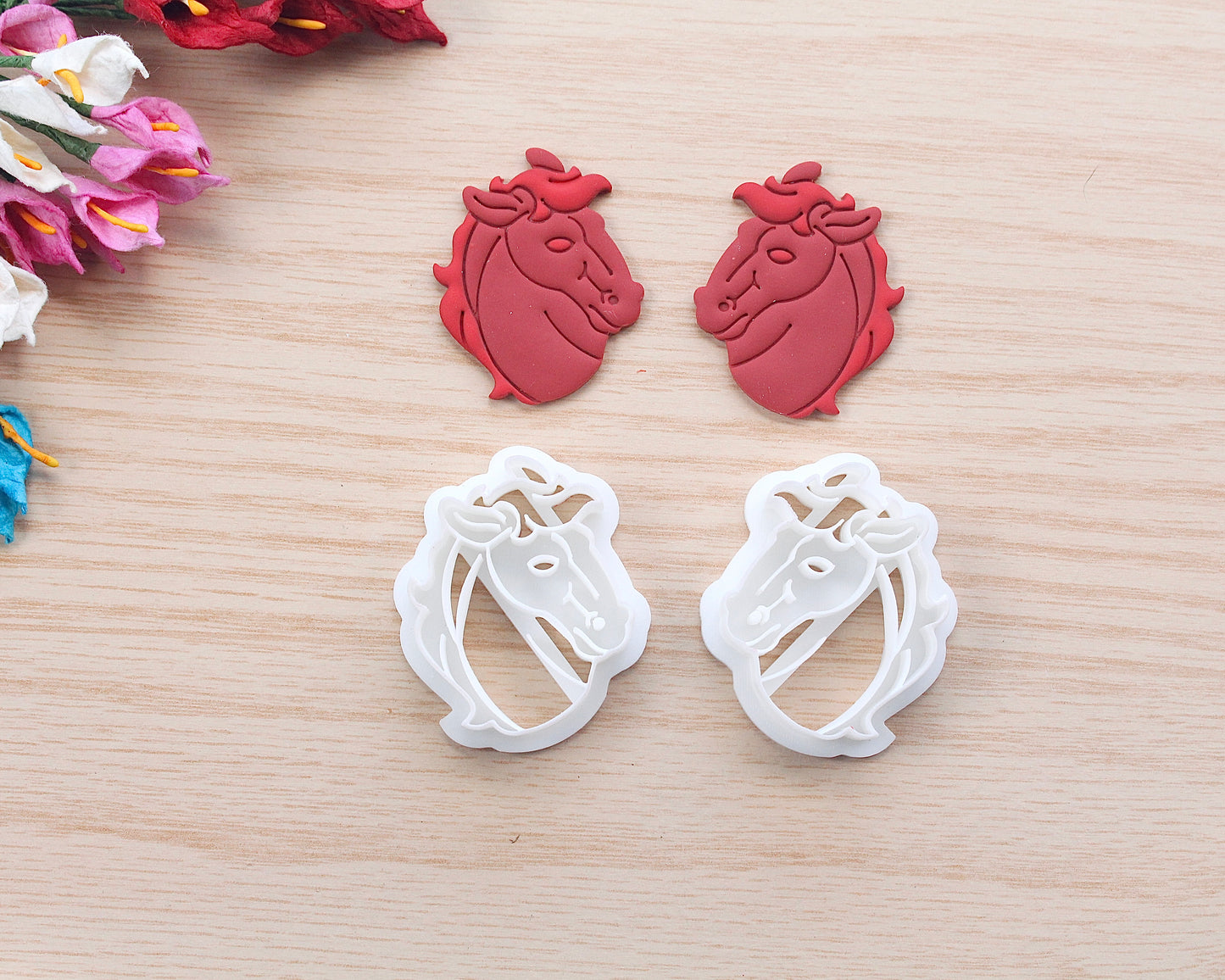 Mustang Face Polymer Clay Cutter