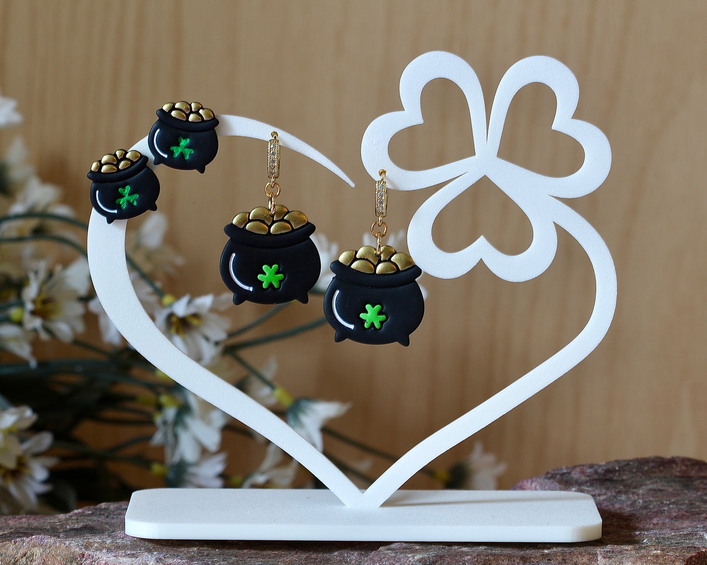 Heart Clover Earring Stand