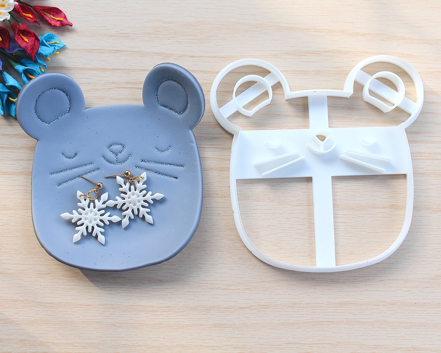 Mouse Ornament/ Trinket Polymer Clay Cutter
