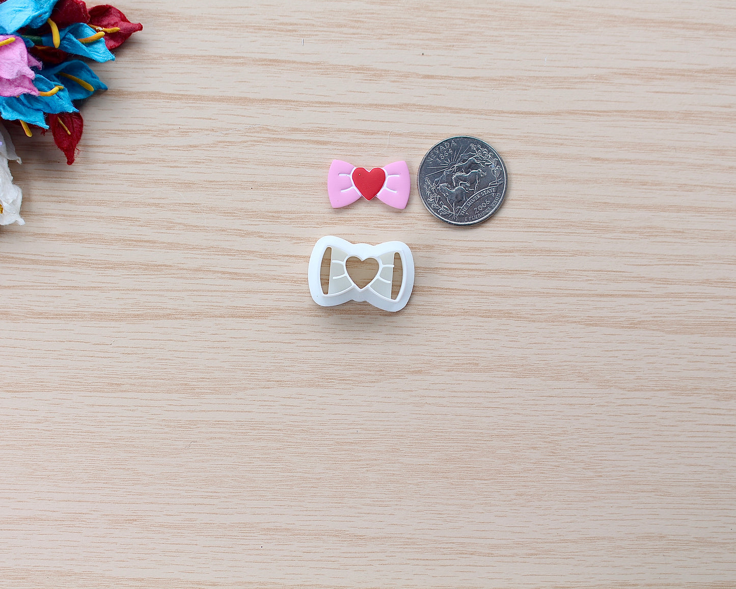 Heart Bow Polymer Clay Cutter