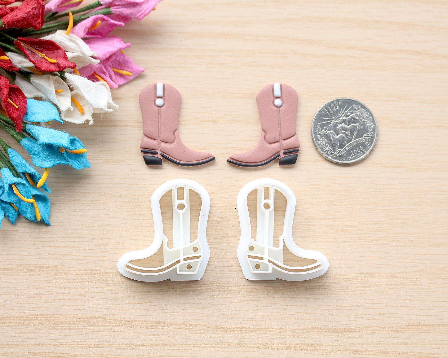 Cowboy Boot Polymer Clay Cutter