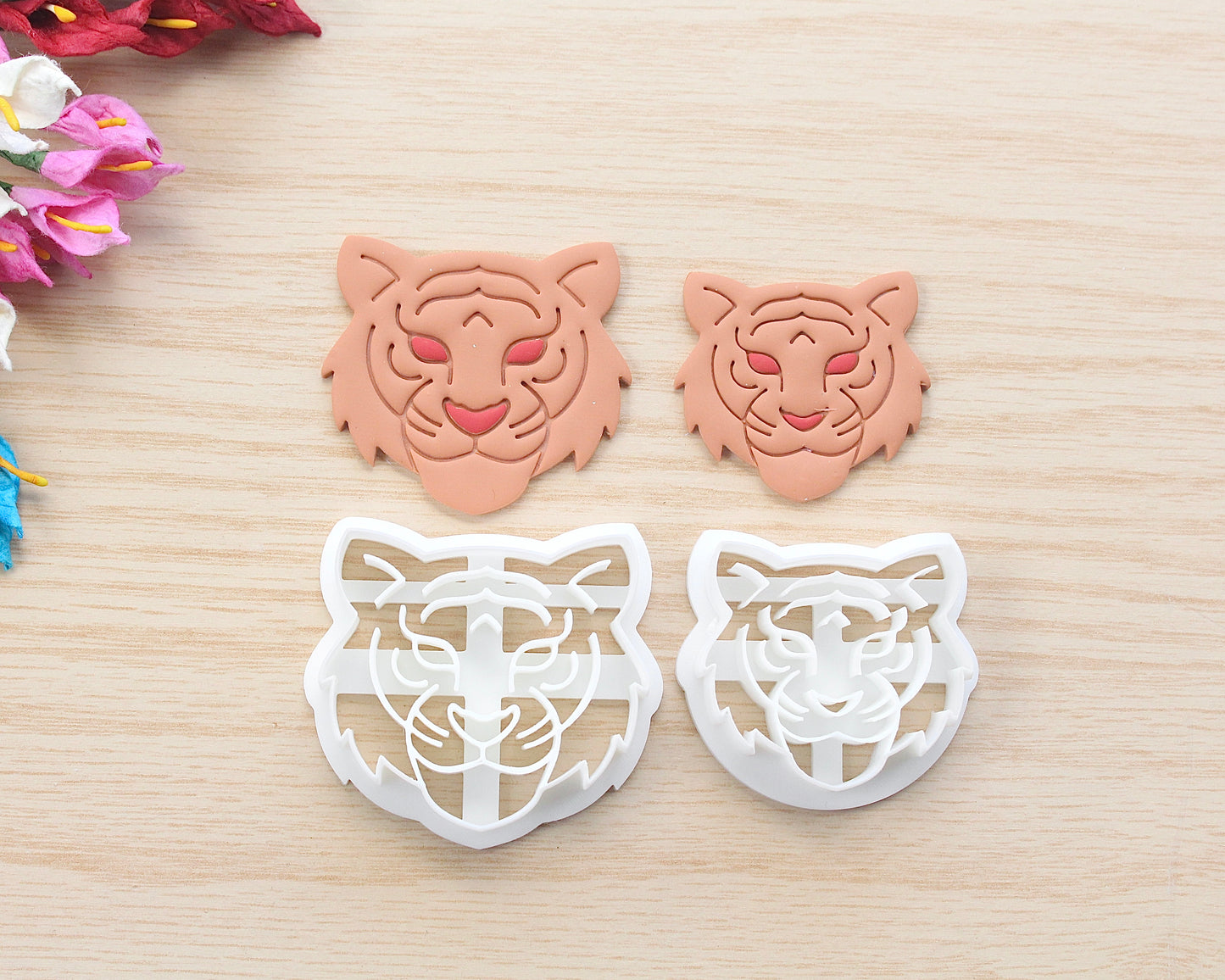Tiger Face Polymer Clay Cutter