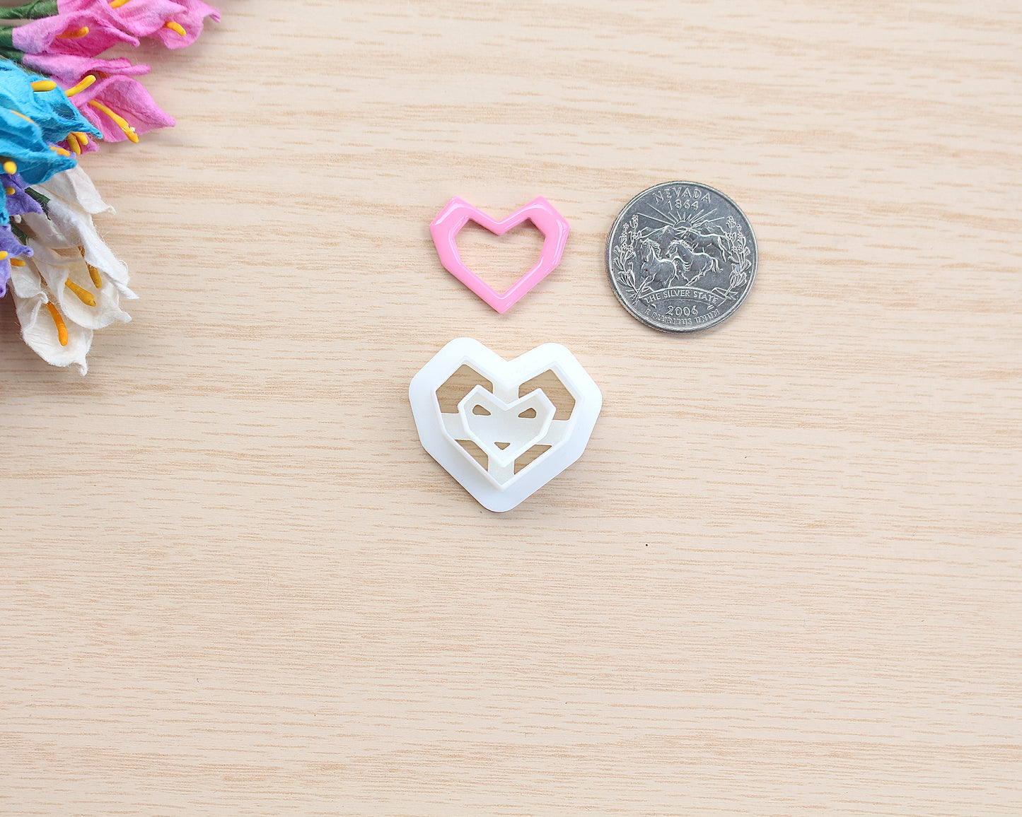 Sharp Heart Outline Polymer Clay Cutter