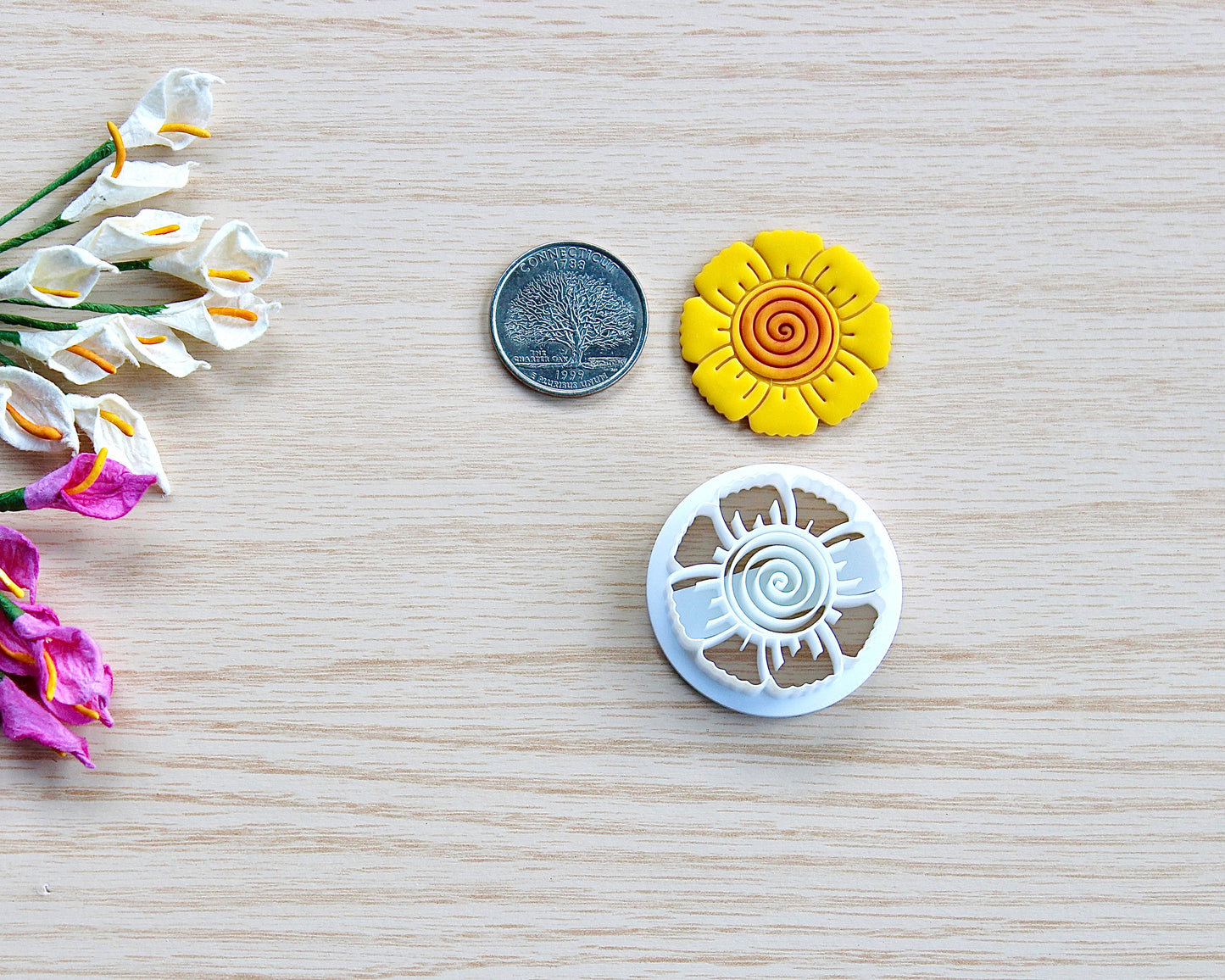 Daisy Flower Polymer Clay Cutter