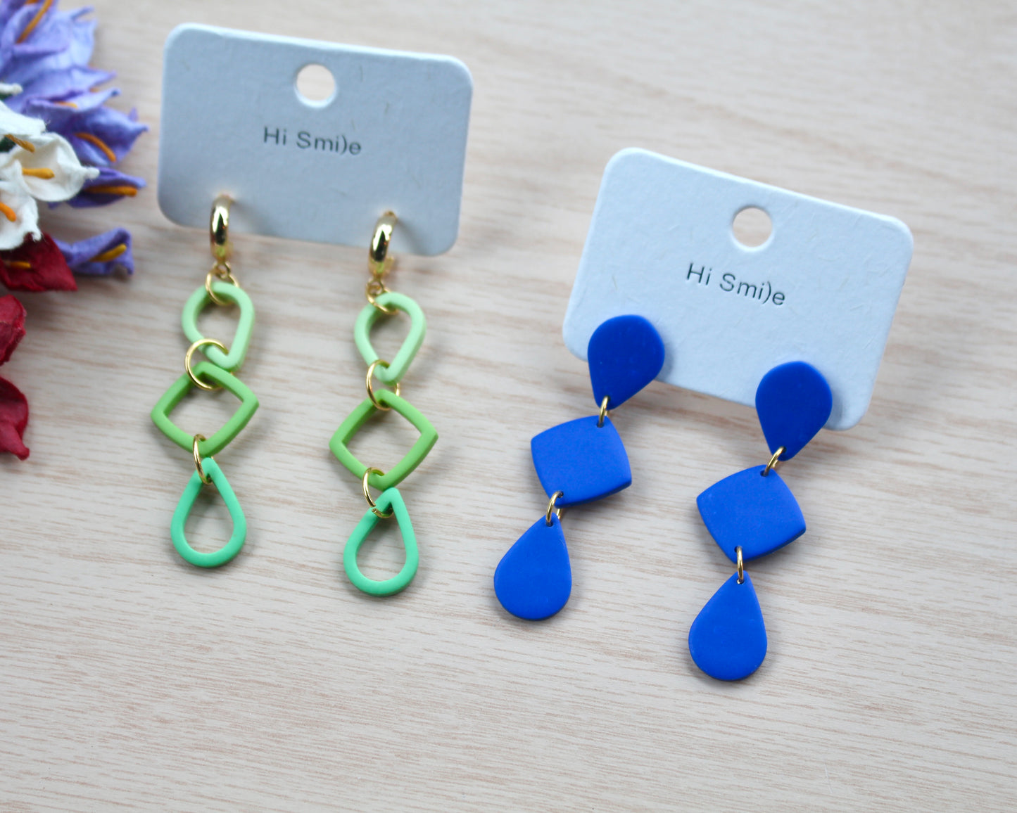 Three piece dangle earring set