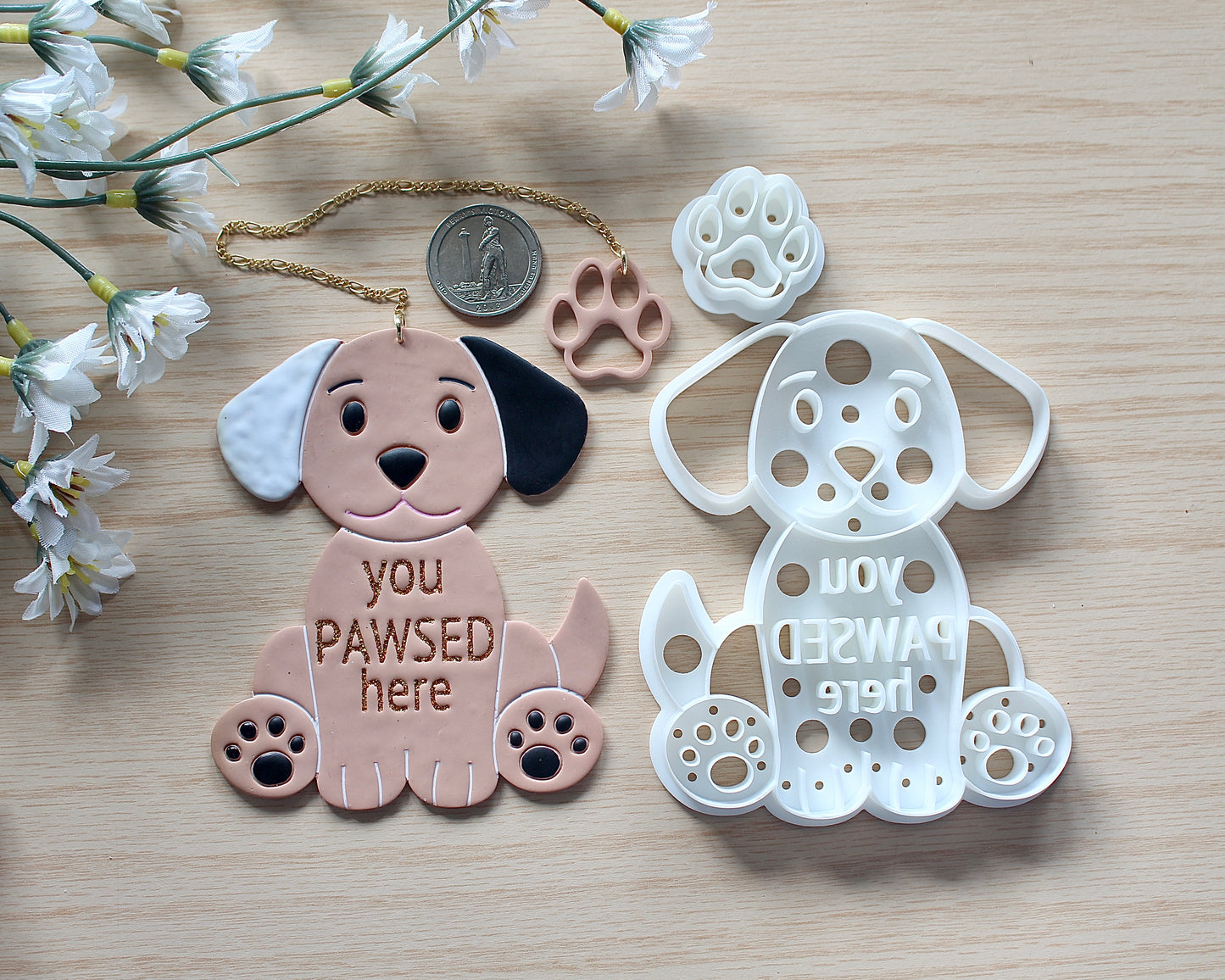 You Pawsed Here Bookmark Cutter Set - Pup Version