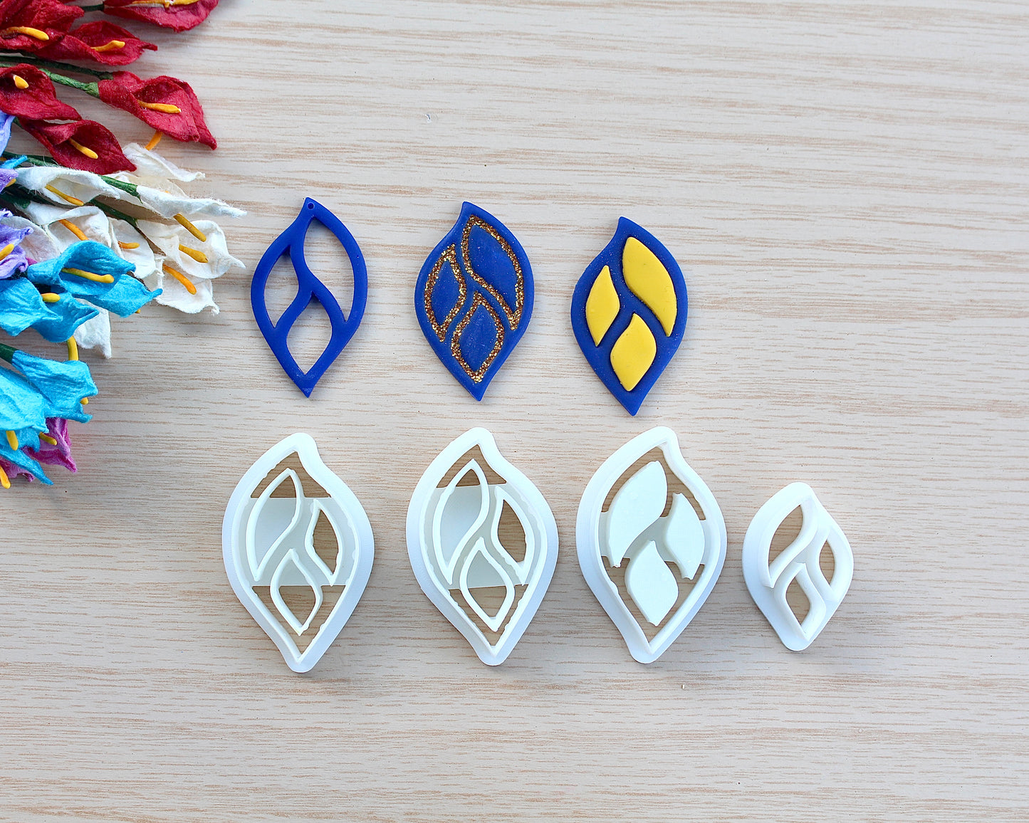 Leaf Shape Dangle Polymer Clay Cutter