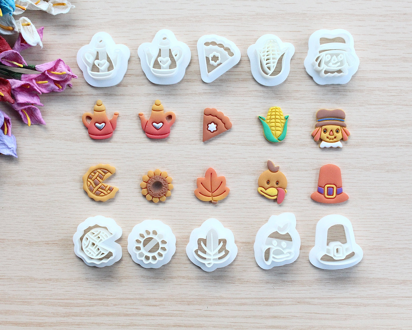 Thanksgiving Mini Polymer Clay Cutter Combo