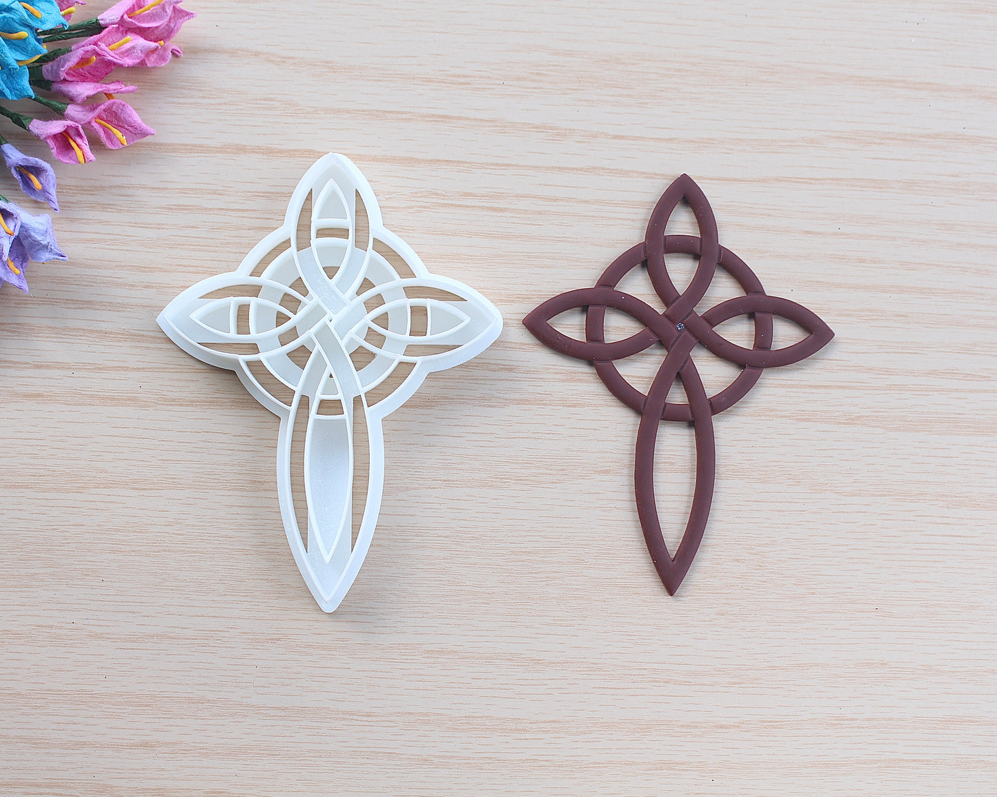 Celtic Cross Ornament/Bookmark Polymer Clay Cutter