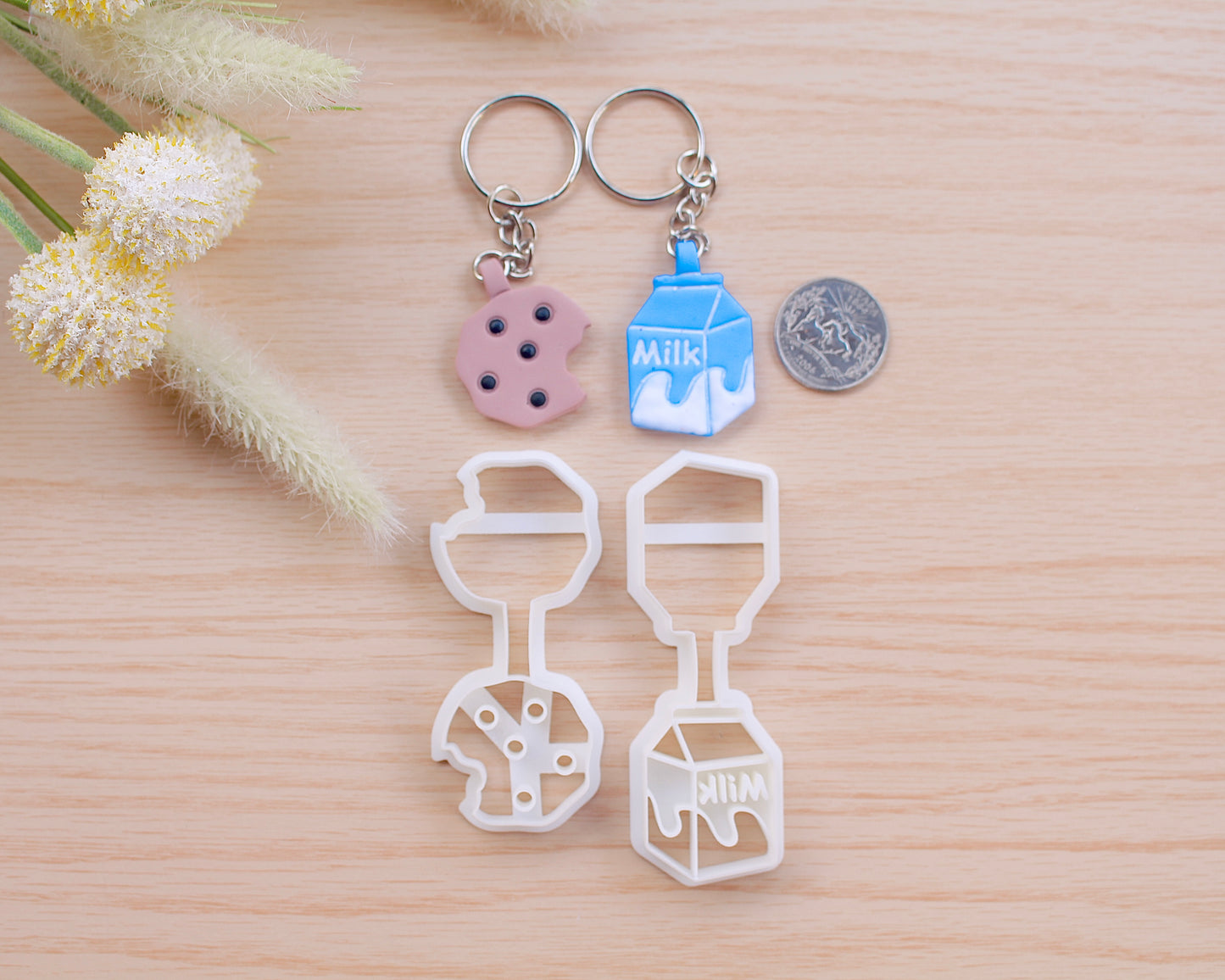 Milk and Cookie Keychain Cutter Set