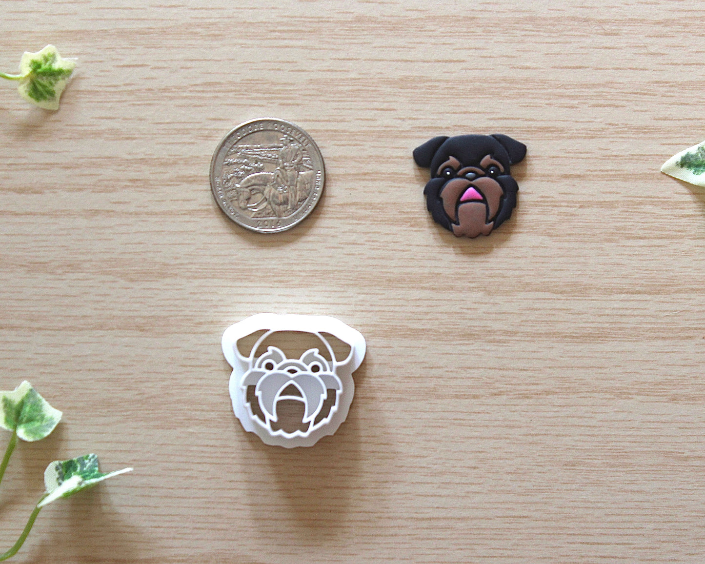 Brussels Griffon Dog Polymer Clay Cutter