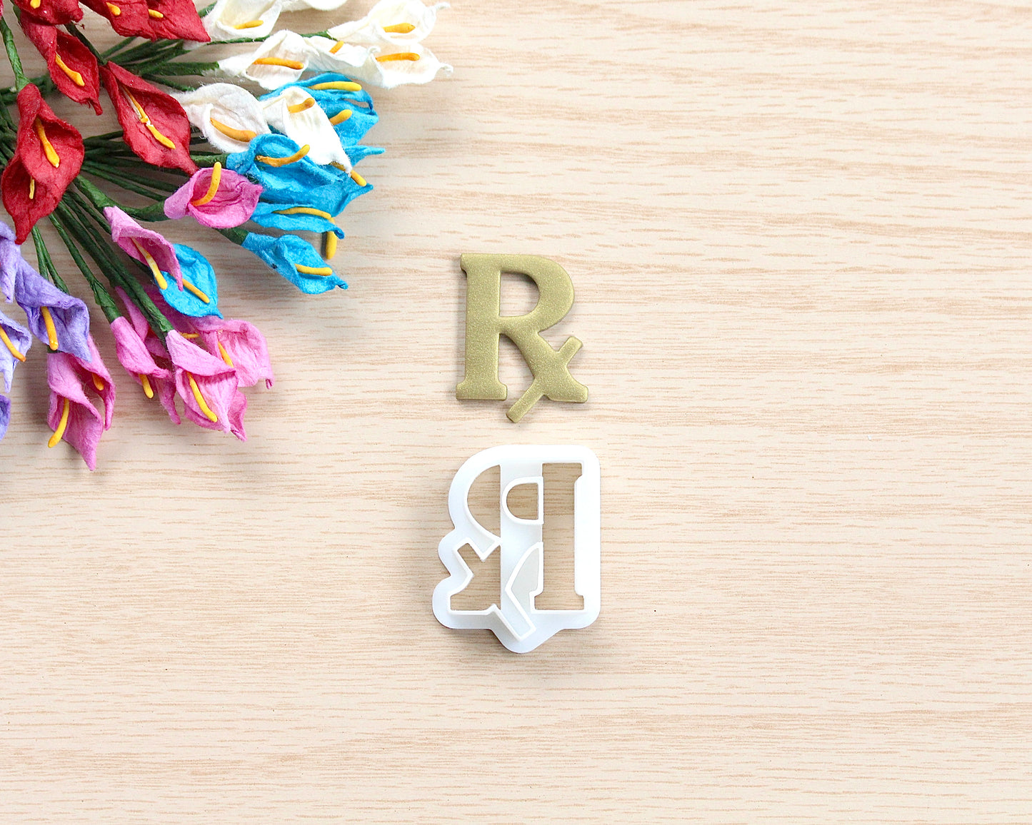 Pharmacy: Rx Symbol Polymer Clay Cutter