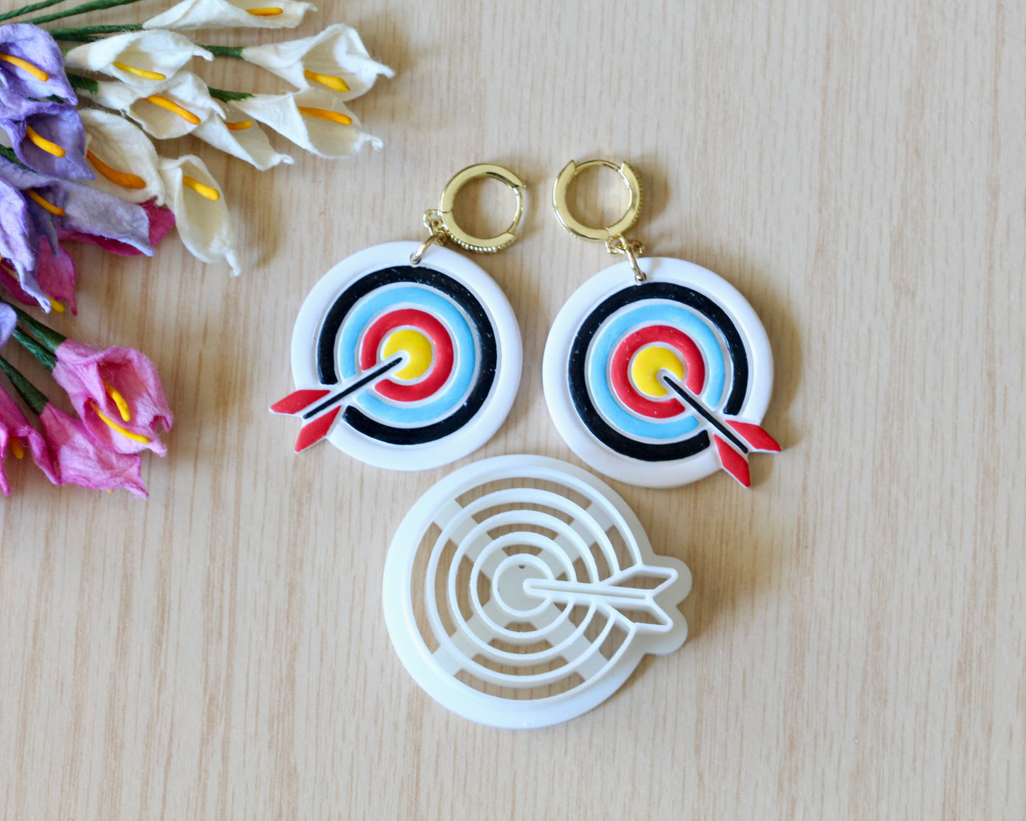 Target and Arrow Polymer Clay Cutter
