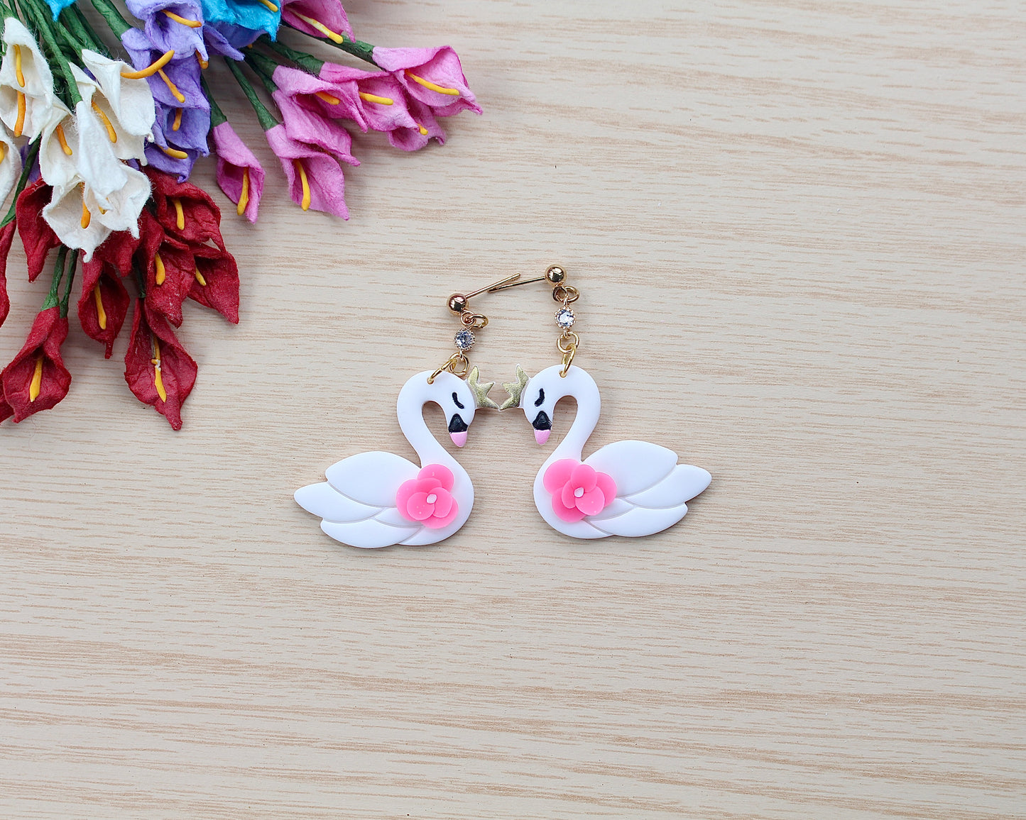 Swan with Crown Polymer Clay Cutter