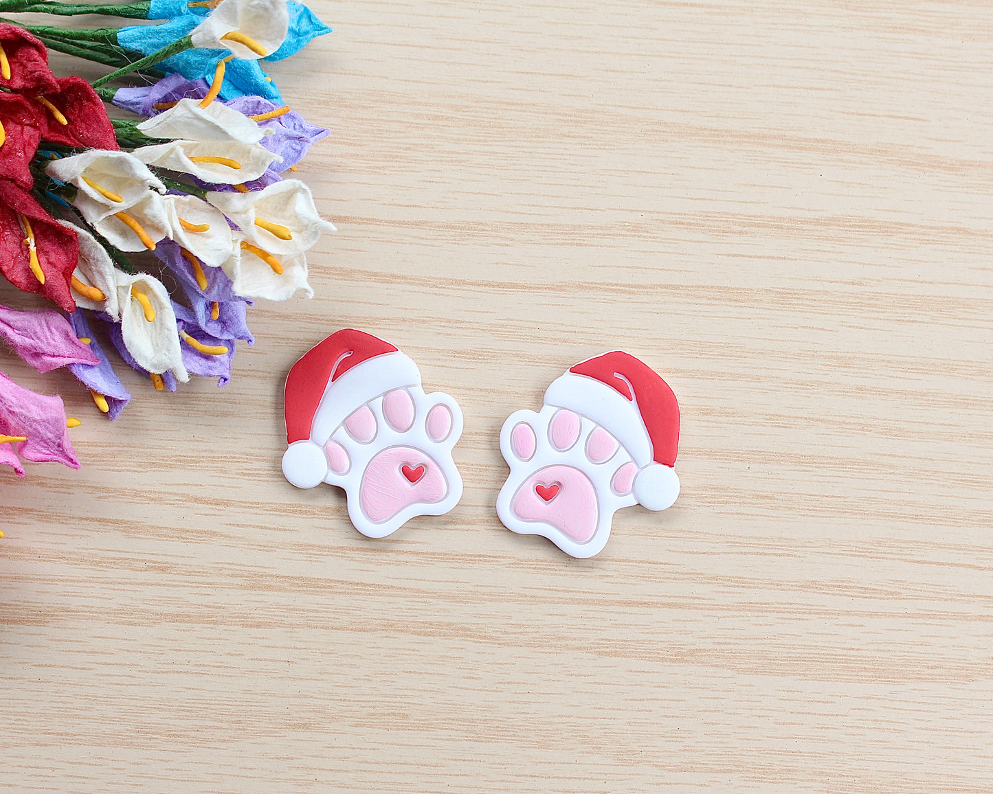 Christmas Paw Polymer Clay Cutter