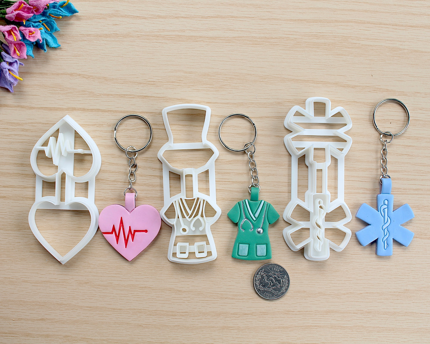 Nurse Appreication Keychain Cutter