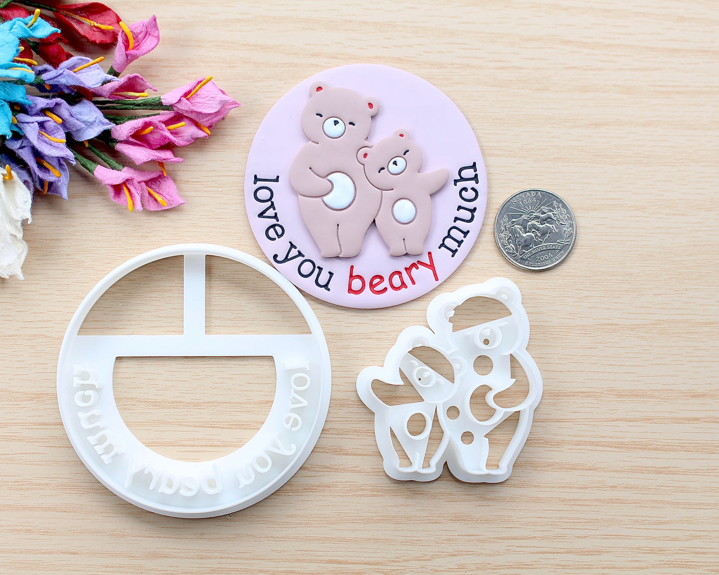 Love You Beary Much Ornament Cutter