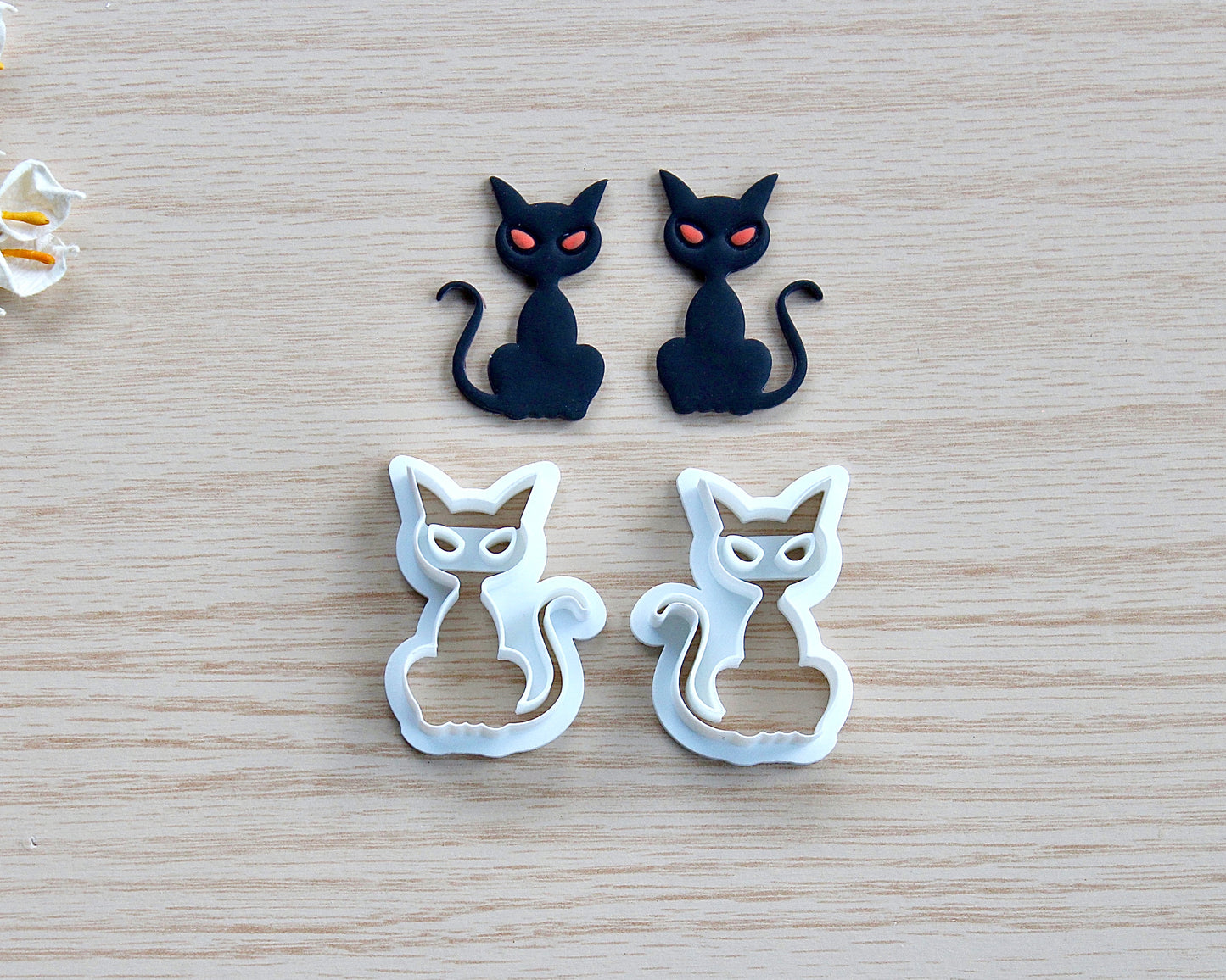 Halloween Cat Polymer Clay Cutter