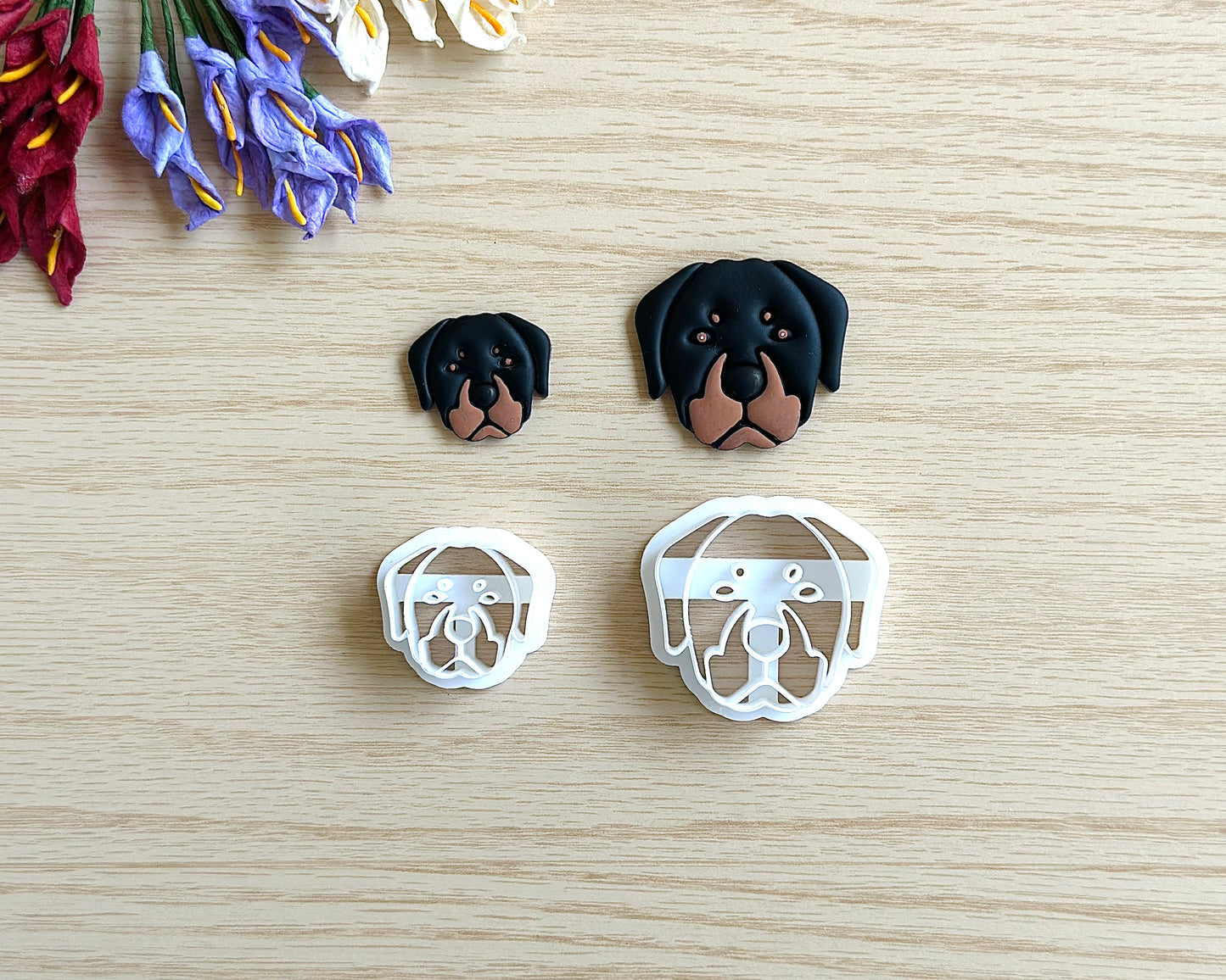 Rottweiler Dog Polymer Clay Cutter