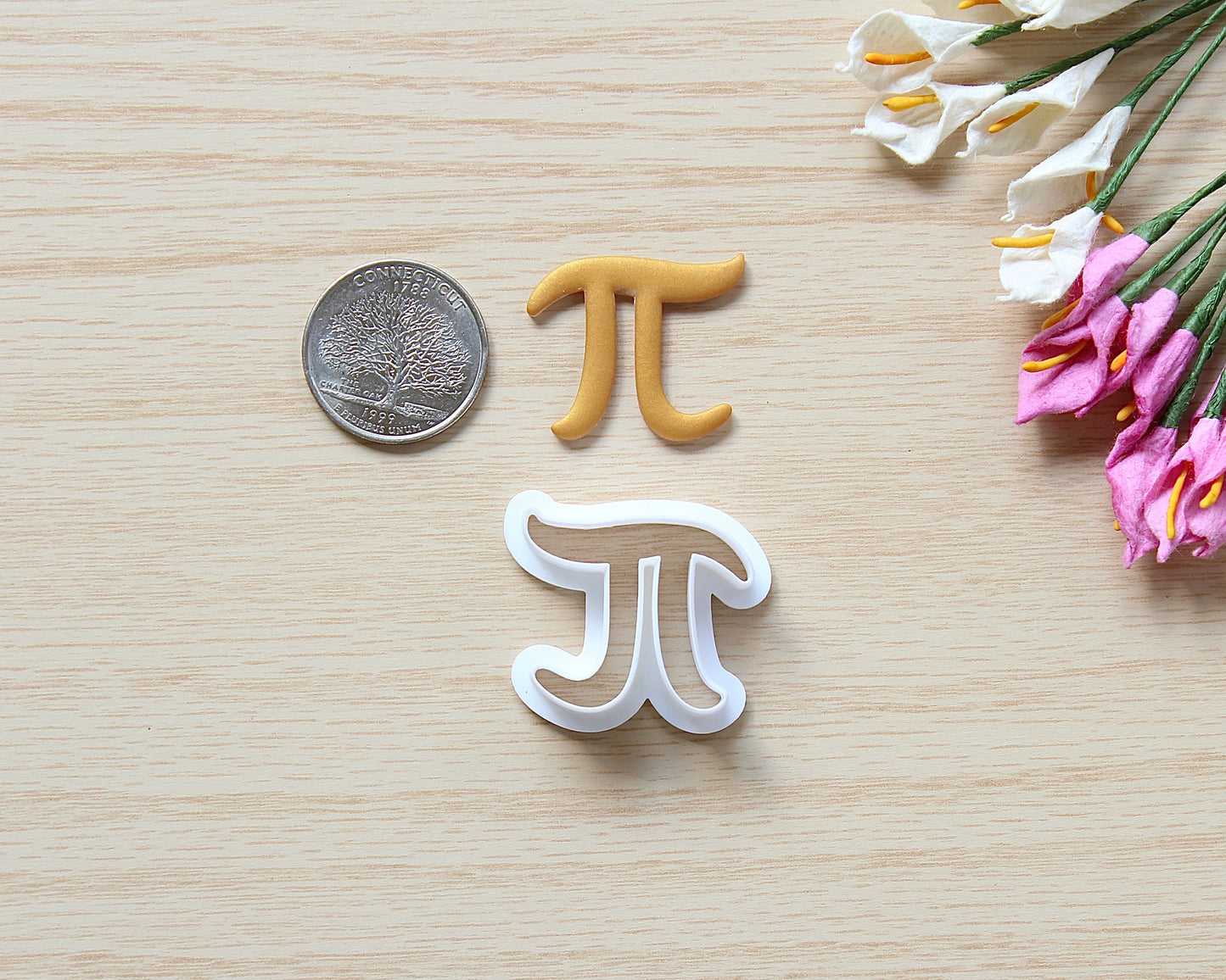 Pi Symbol Polymer Clay Cutter