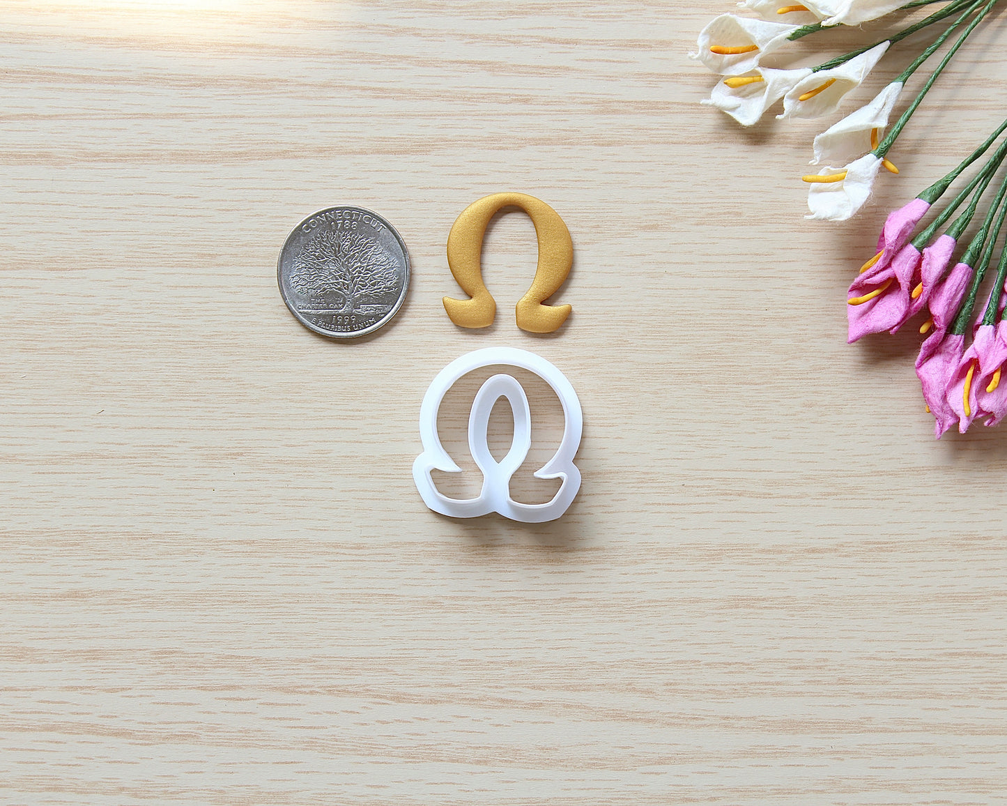 Omega Symbol Polymer Clay Cutter