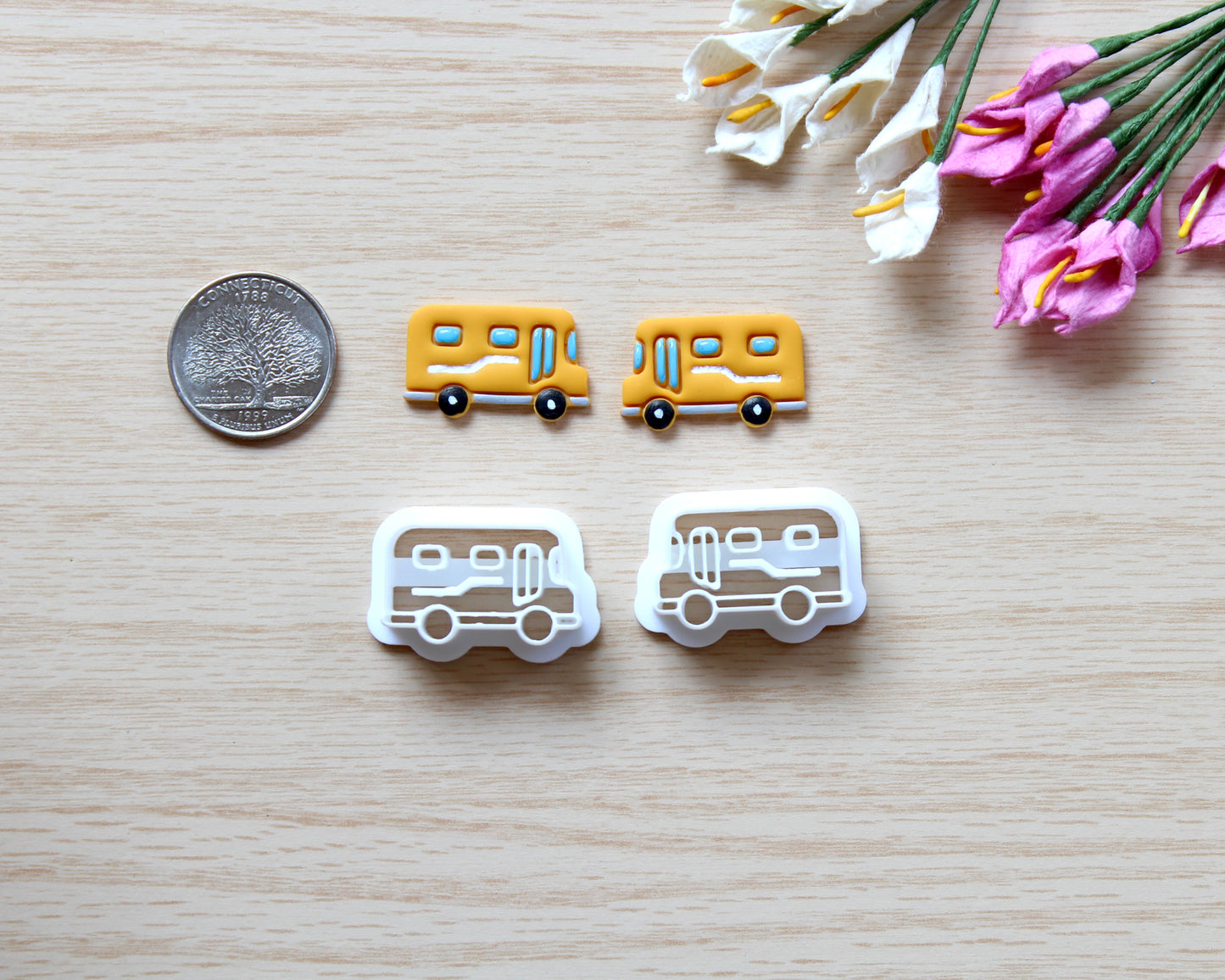 School Bus Polymer Clay Cutter