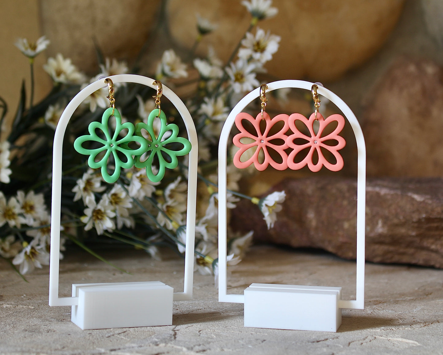 Daisy Flower cut out earrings