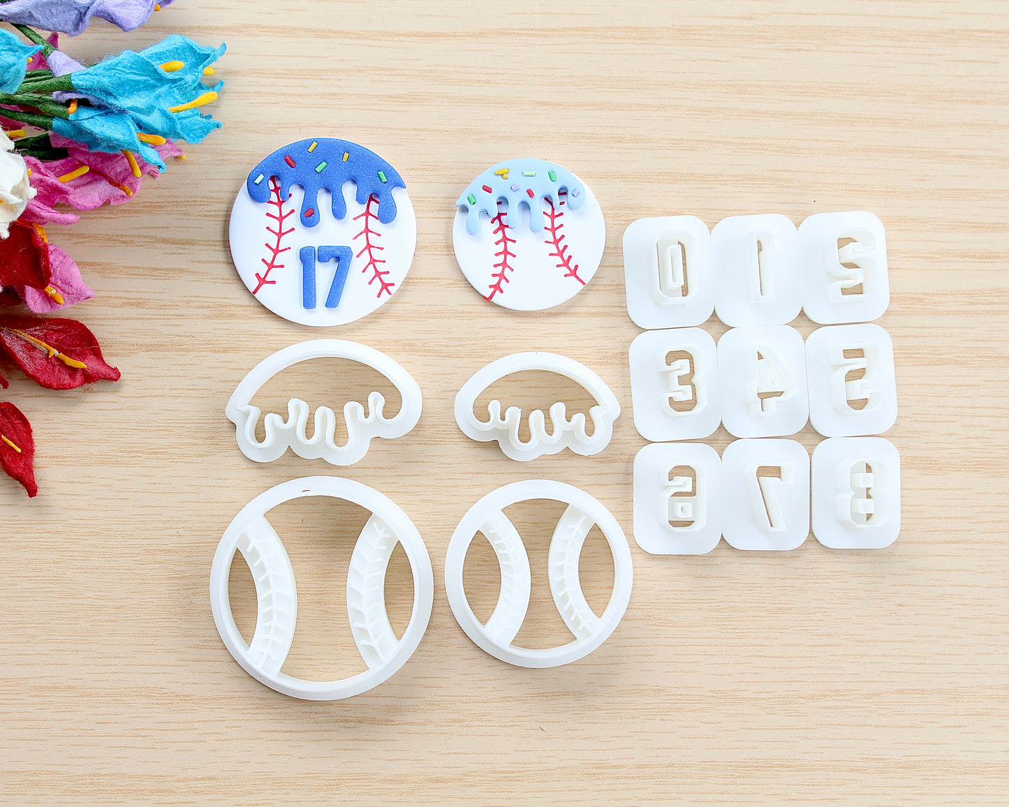 Baseball Ice Cream Cutter Set