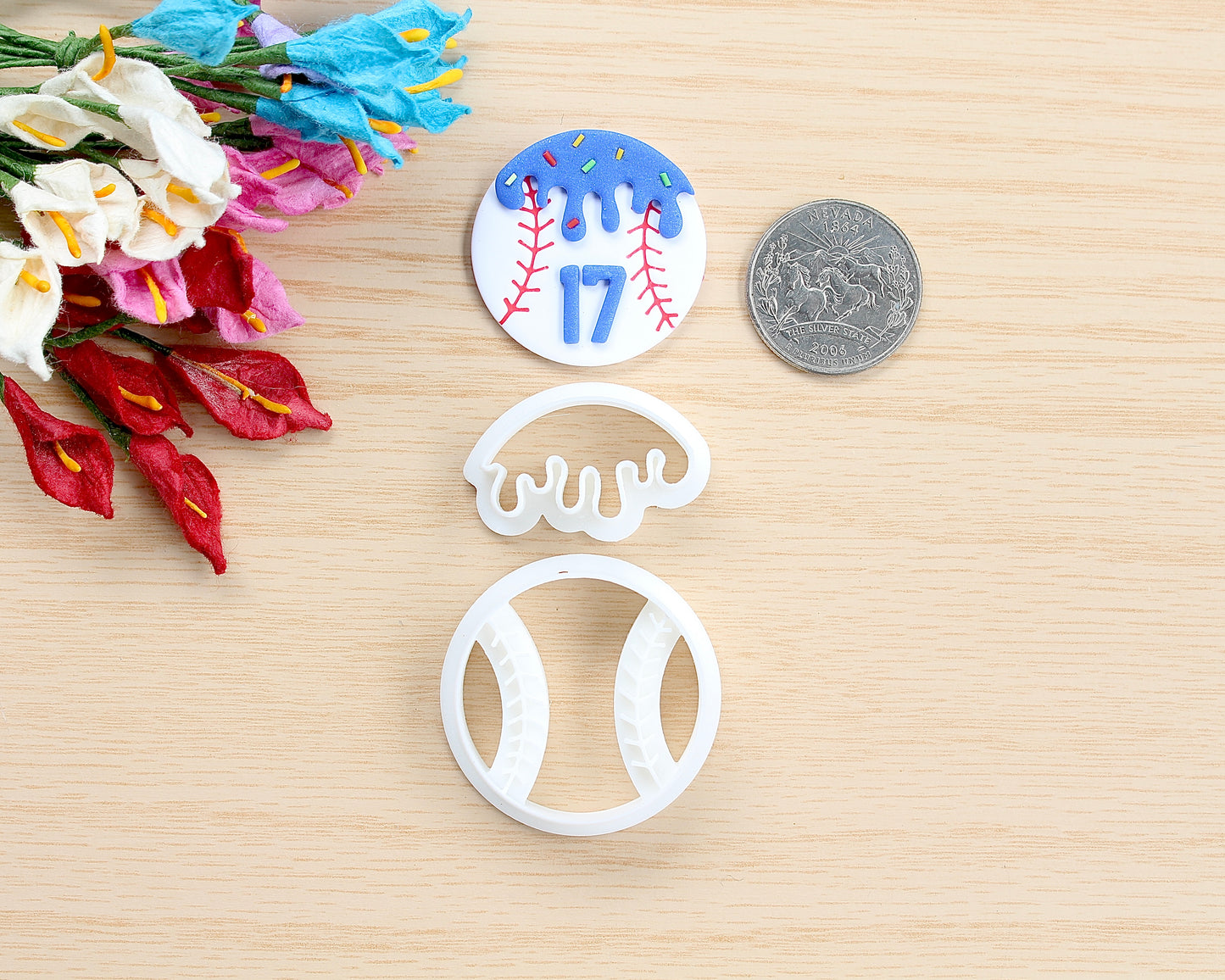 Baseball Ice Cream Cutter Set