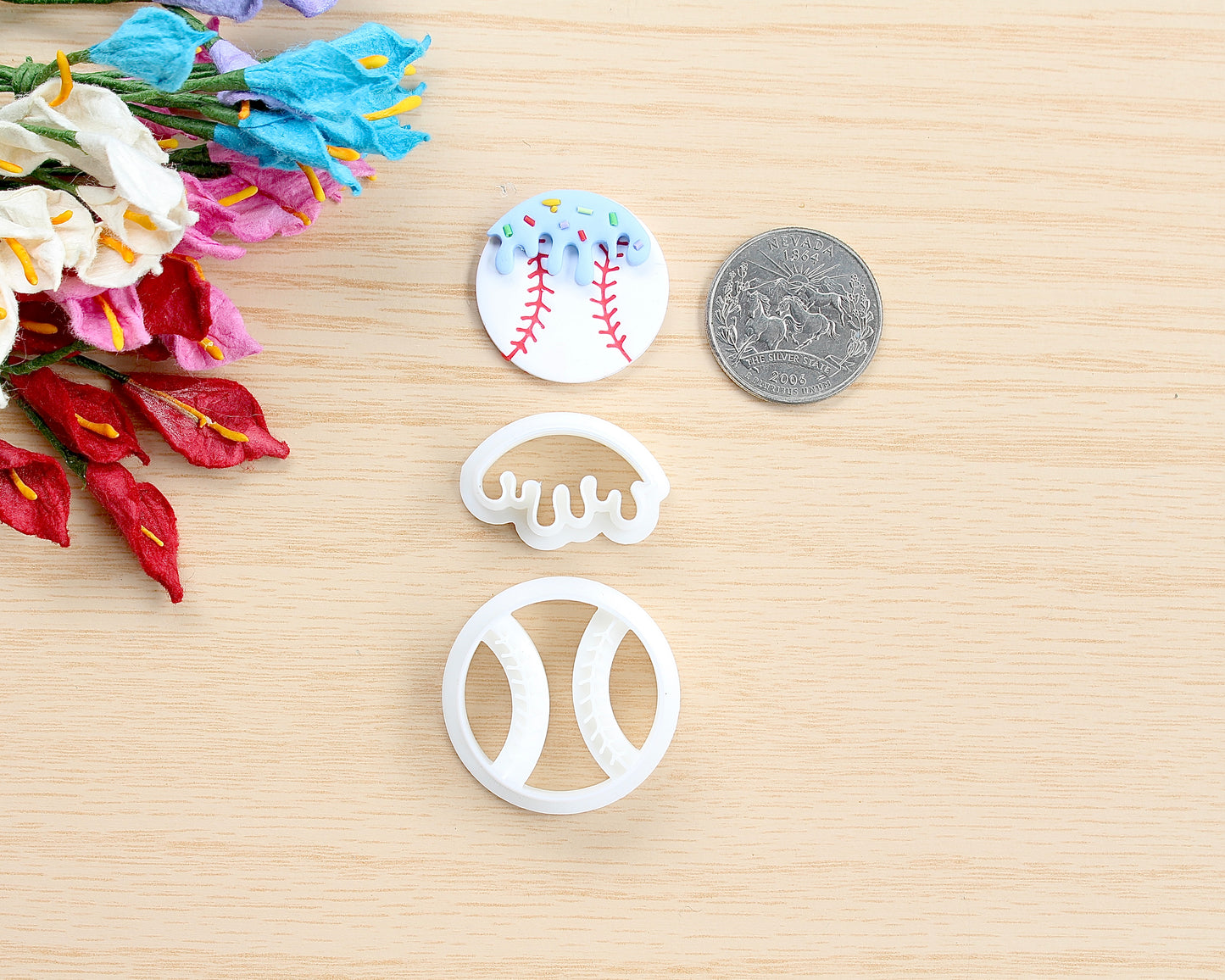 Baseball Ice Cream Cutter Set