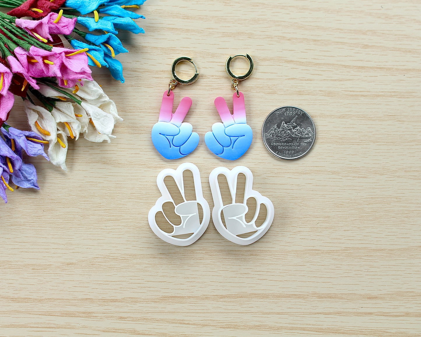 Peace Sign Hand Cutter