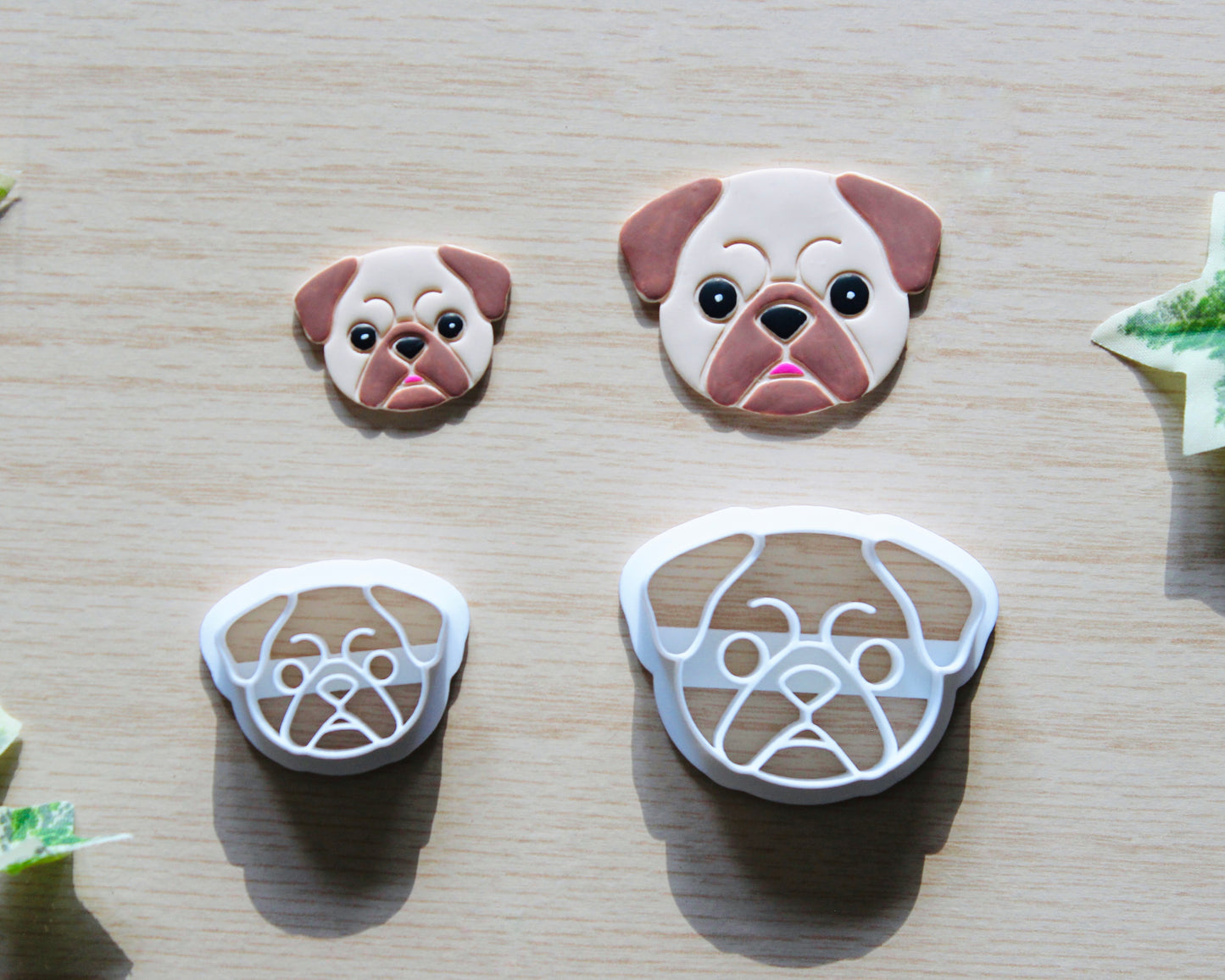 Pug Dog Polymer Clay Cutter